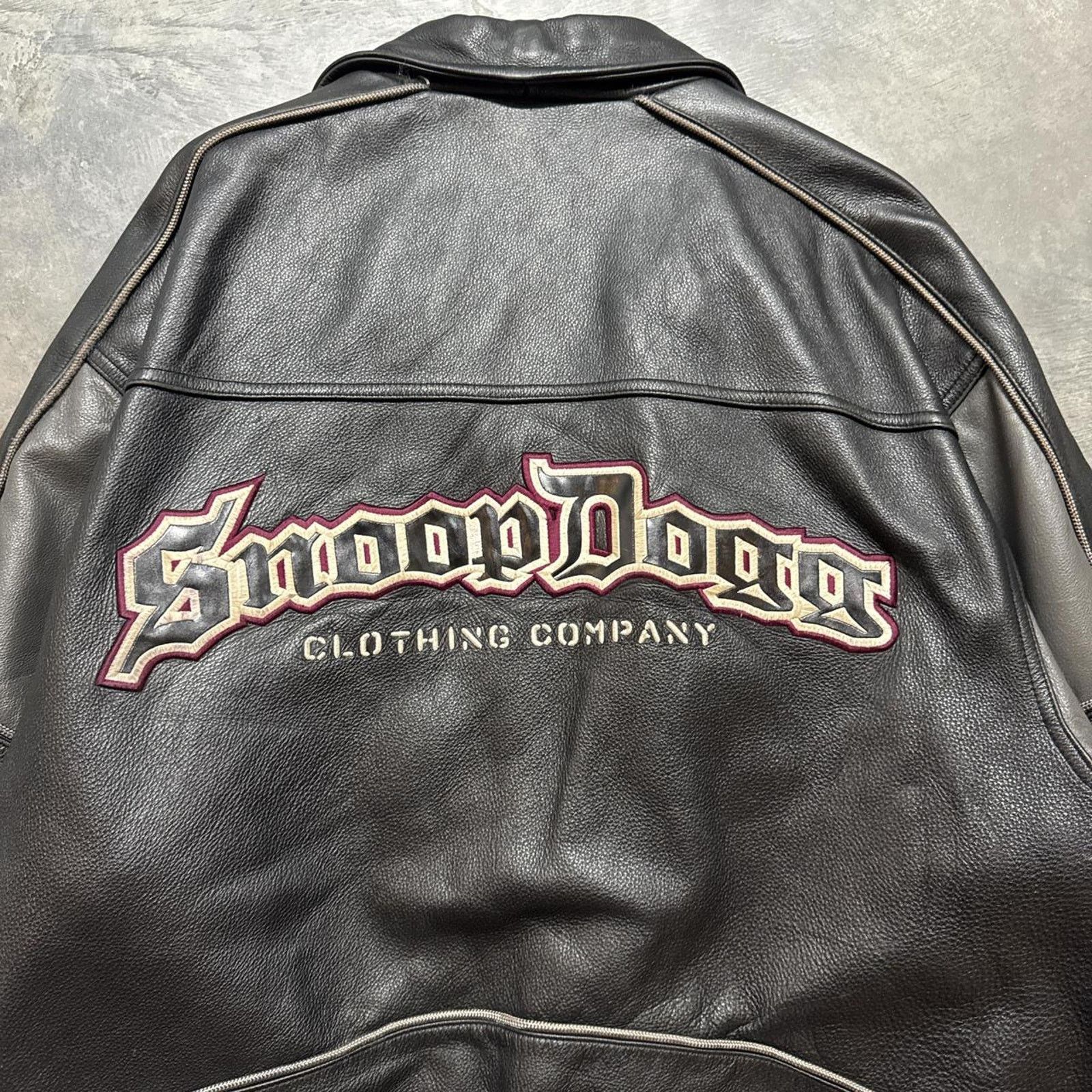 Vintage Snoop Dogg Clothing Company Rap Leather Jacket