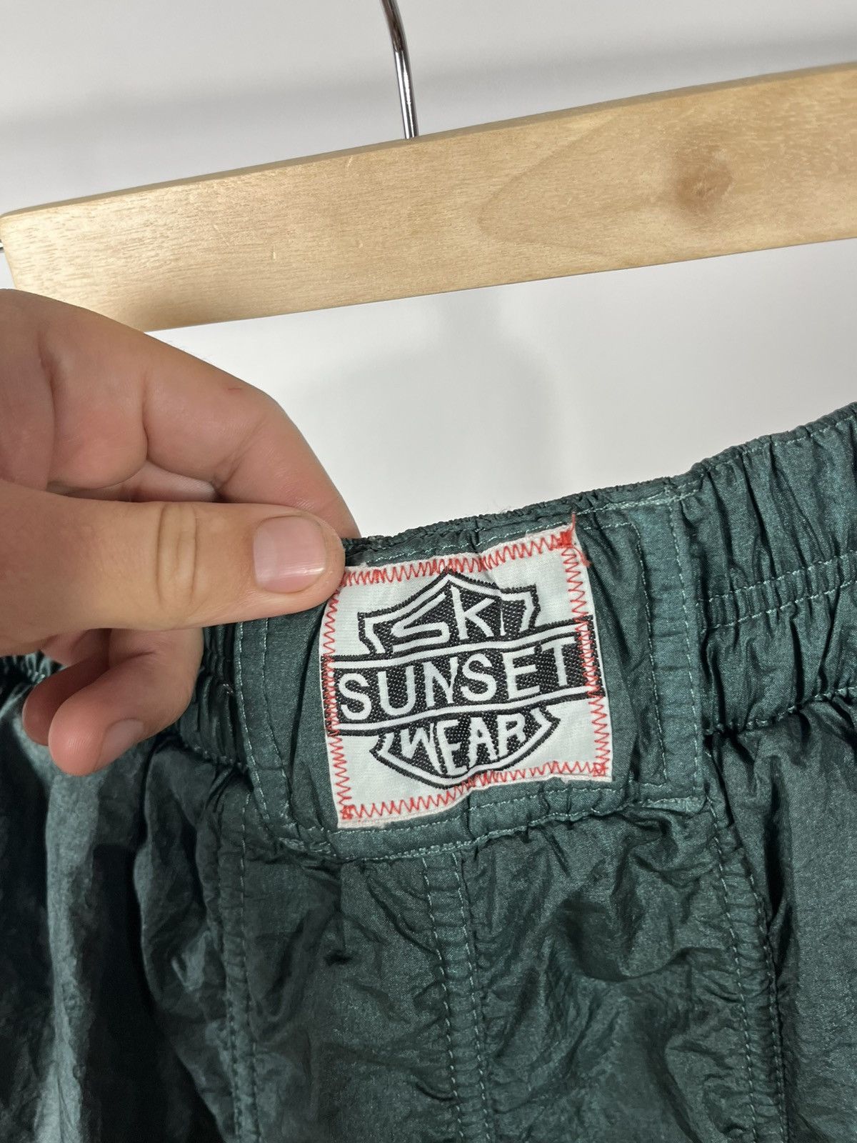 Vintage Vintage Ski Sunset Wear green nylon ski pants 50 Austria Size US 34 / EU 50 - 17 Thumbnail