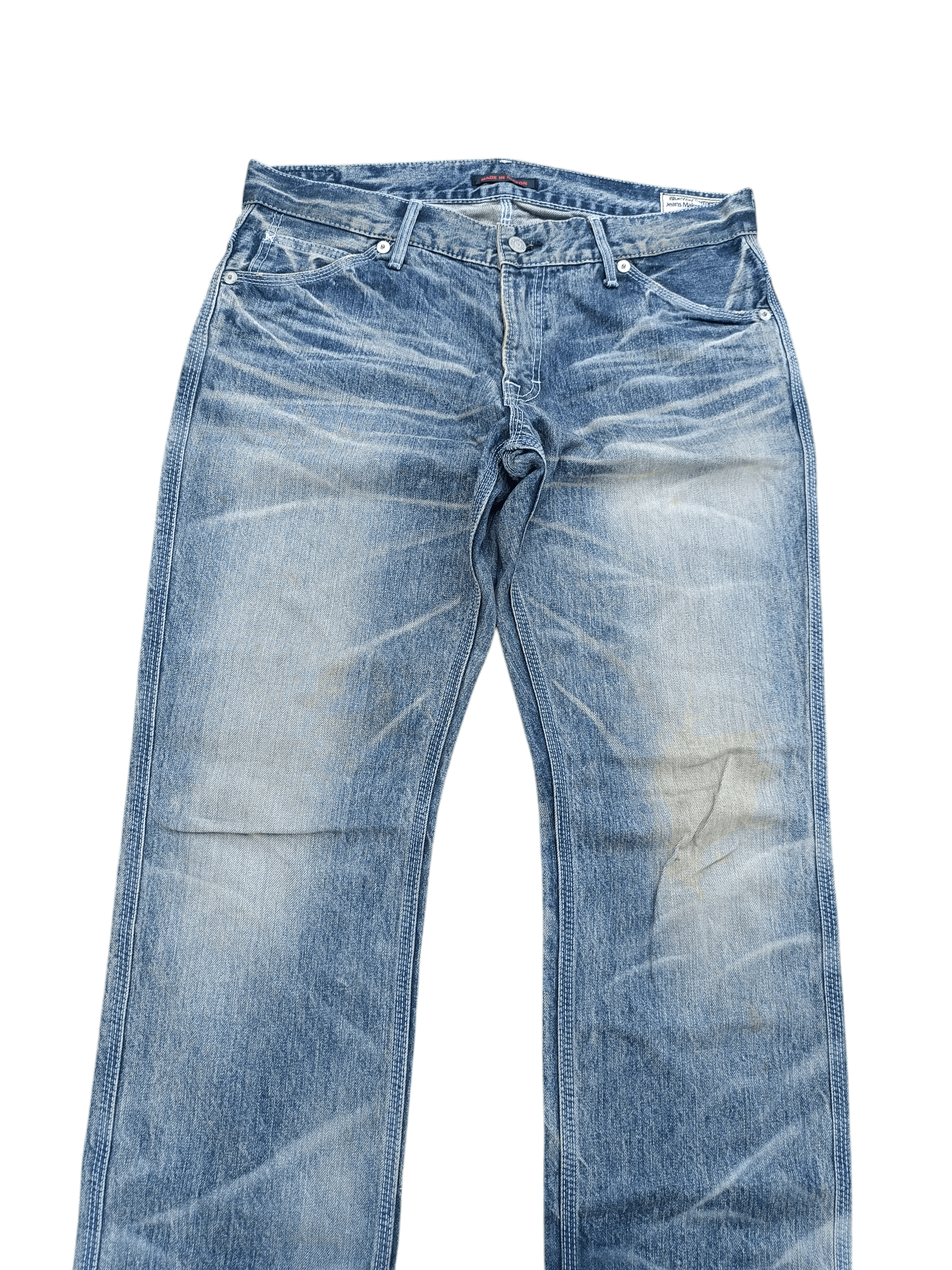 Other VINTAGE 💥 BLUEWAY GARMENTS JEANS BLEACH STYLE JEANS Size US 34 / EU 50 - 4 Thumbnail