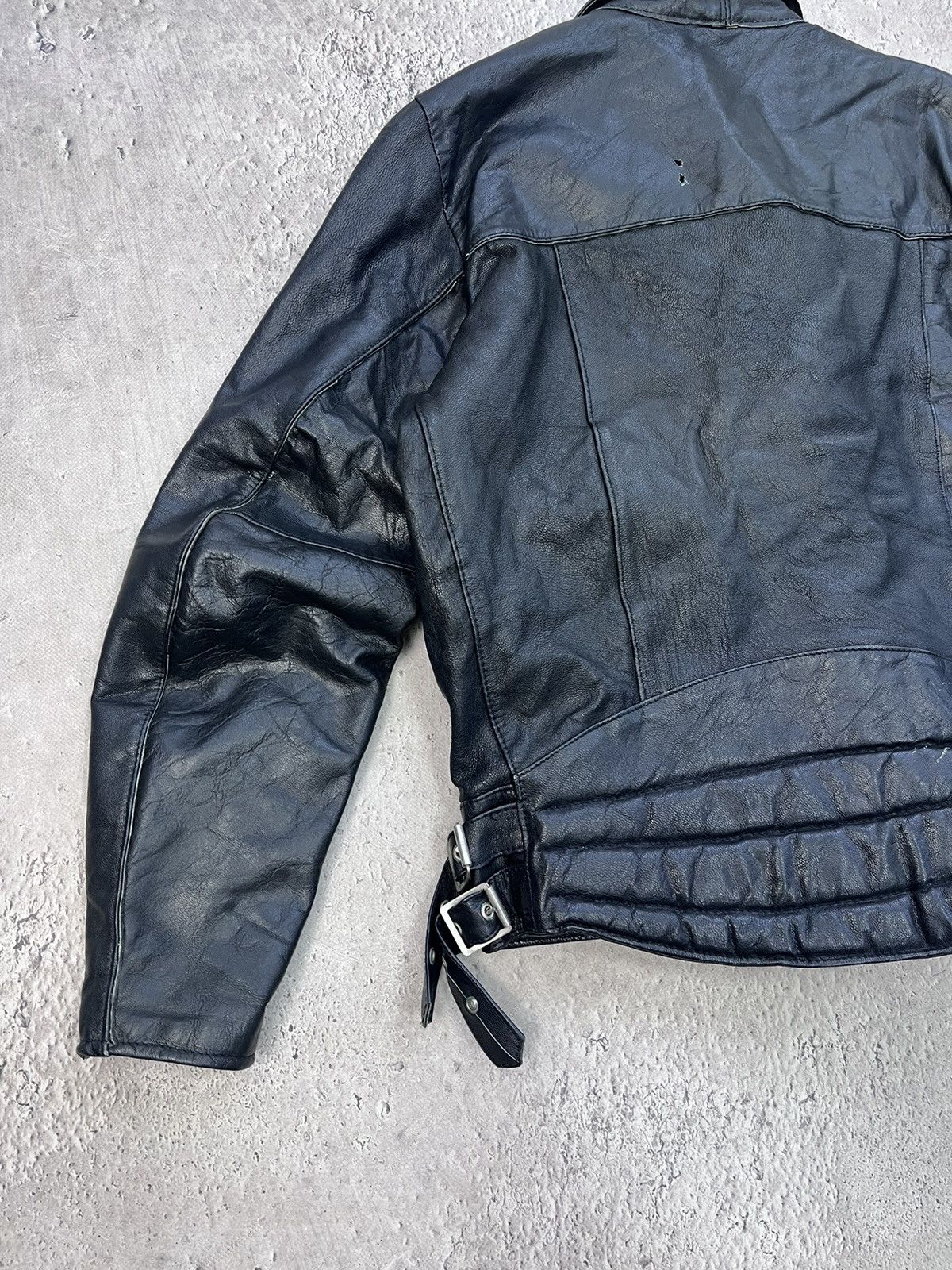 Japanese Brand SALE💣💣Vintage Real Leather HEAVY! Biker Racing Jacket Size US M / EU 48-50 / 2 - 13 Thumbnail