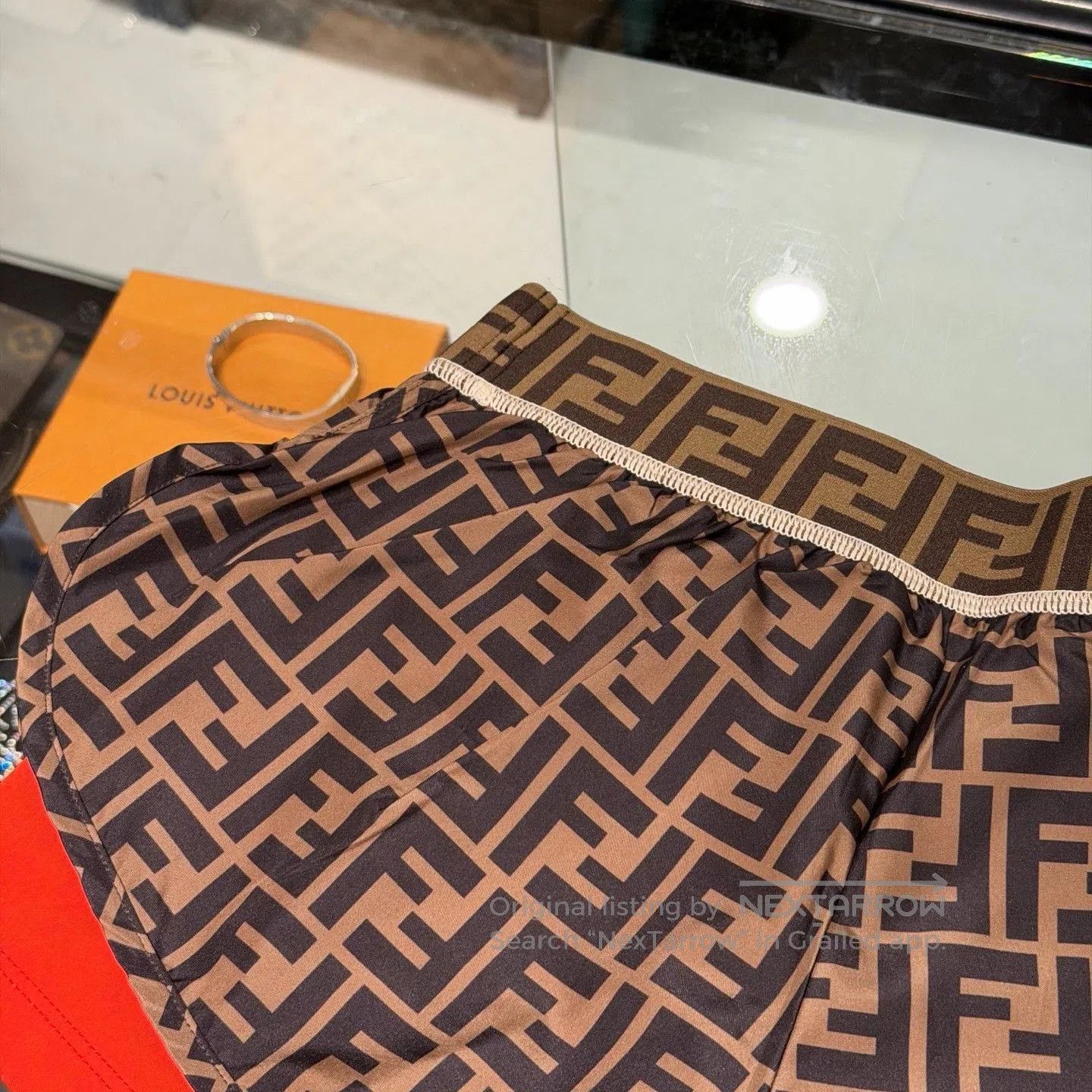 Fendi Fendi Logo Print Casual Shorts. Size 35" - 3 Thumbnail