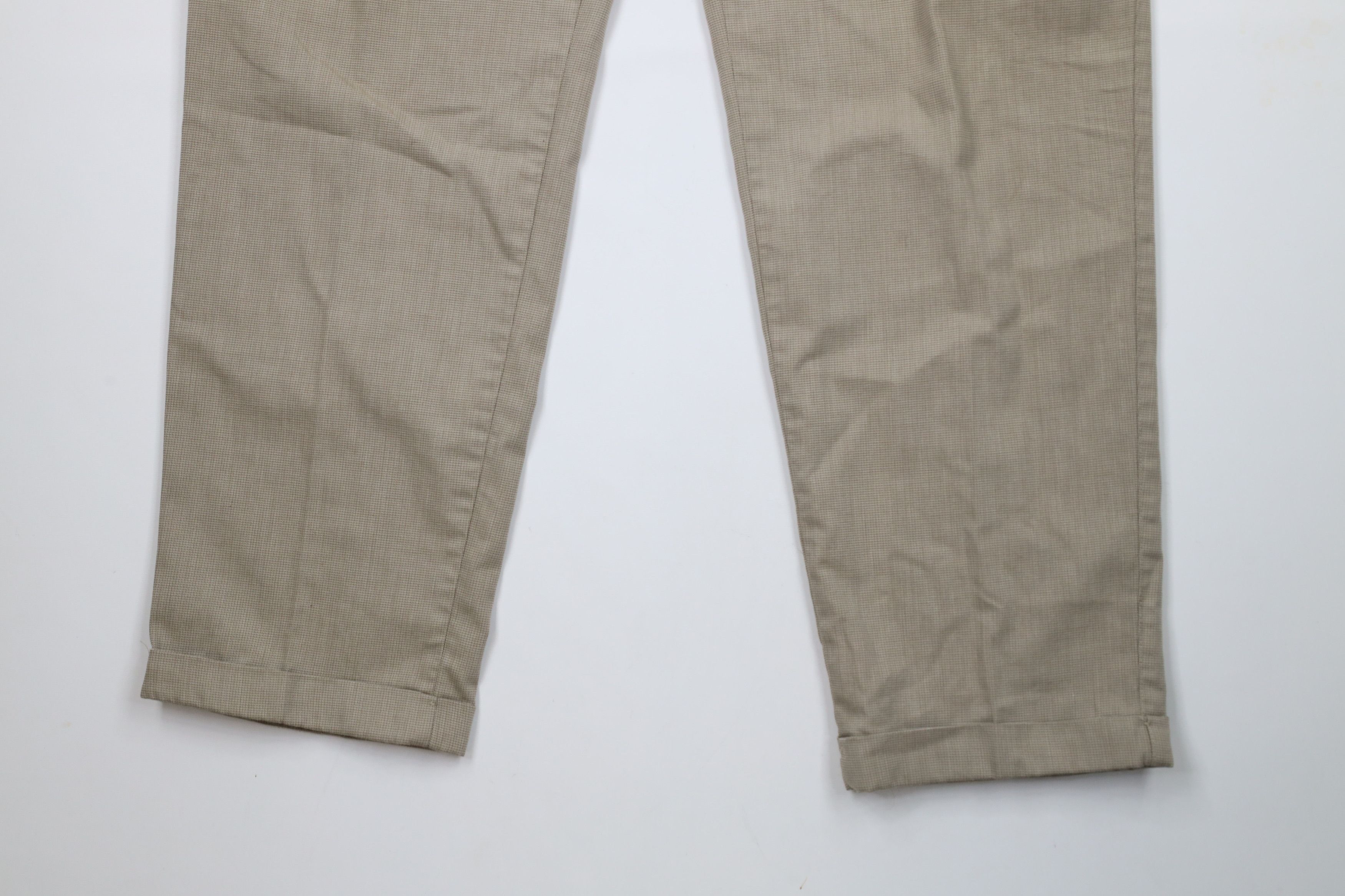 Vintage Vintage 90s Streetwear Pleated Cuffed Wide Leg Chino Pants Size US 36 / EU 52 - 4 Thumbnail