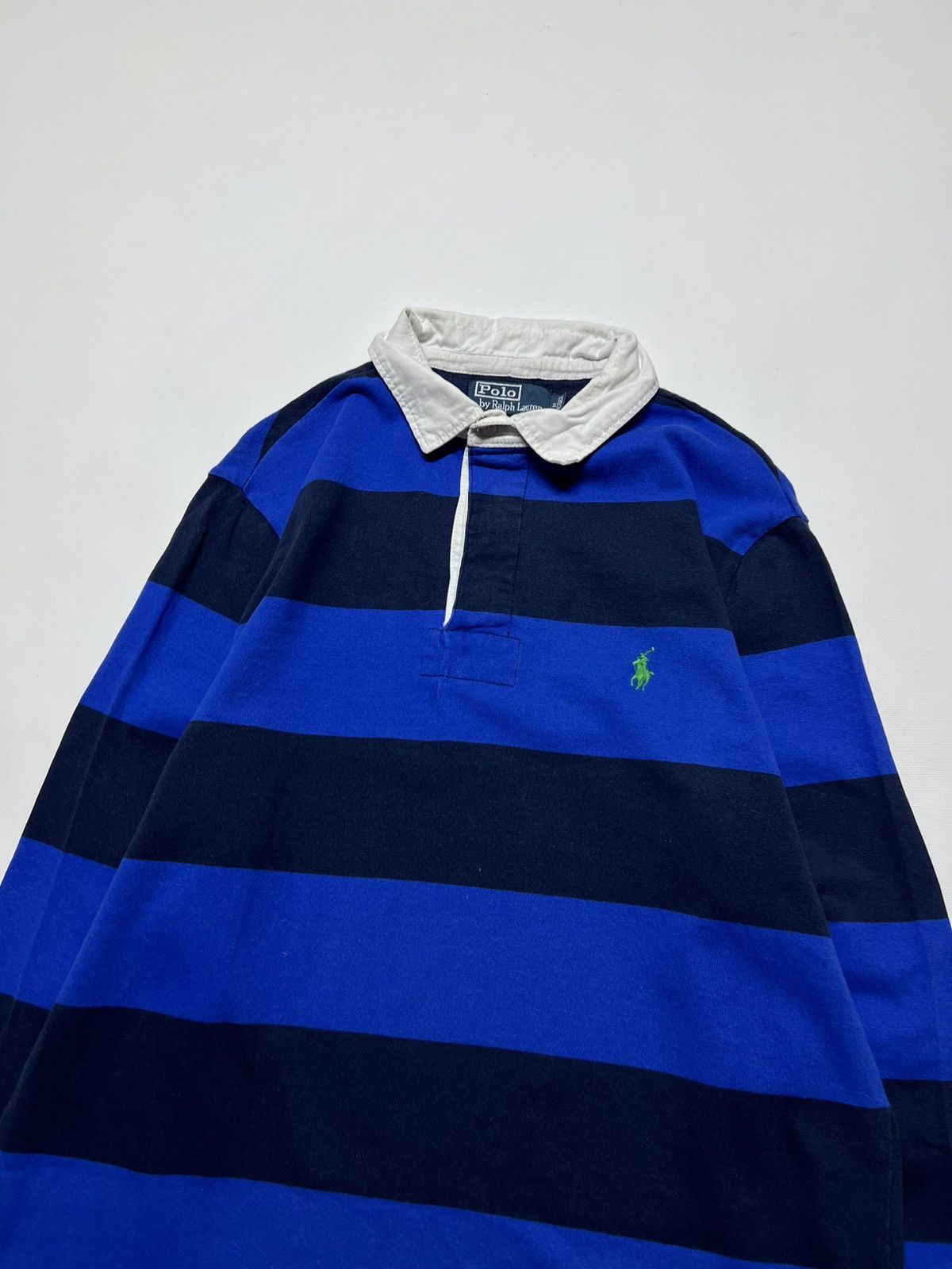 Vintage Vintage Y2k Polo By Ralph Lauren Striped Rugby Long Sleeve Size US M / EU 48-50 / 2 - 3 Thumbnail