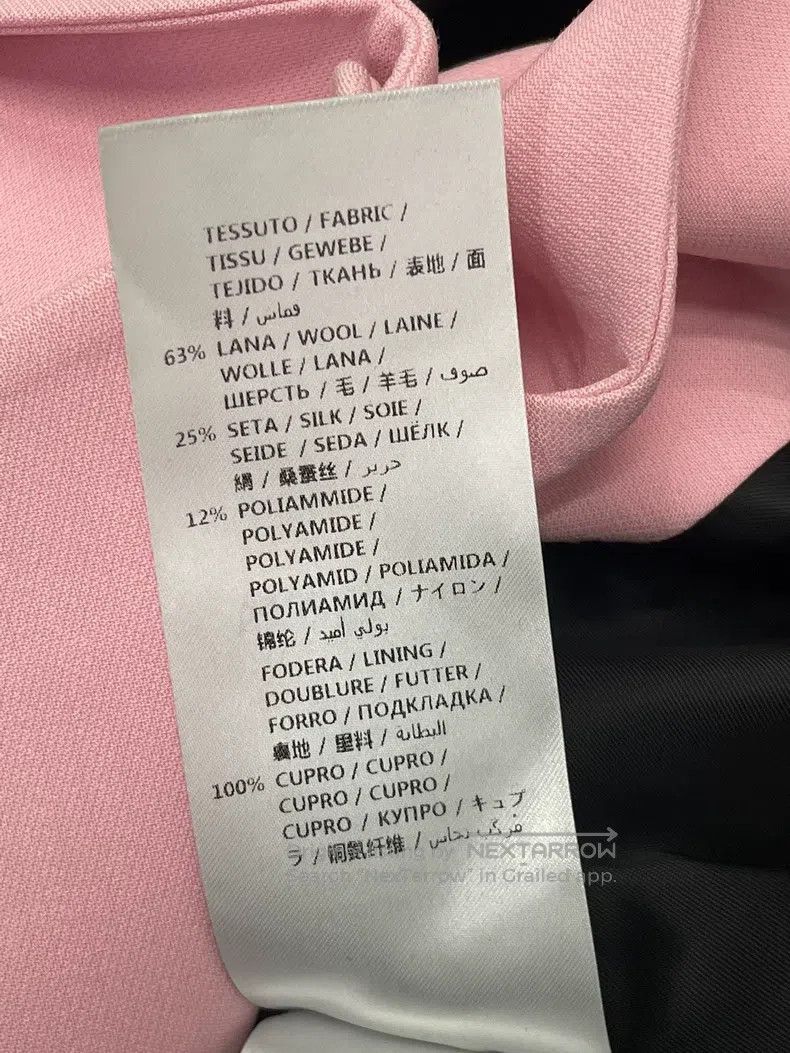 Alexander McQueen Alexander Mcqueen Pink and black colour-blocked suit jacke Size M / US 6-8 / IT 42-44 - 5 Thumbnail