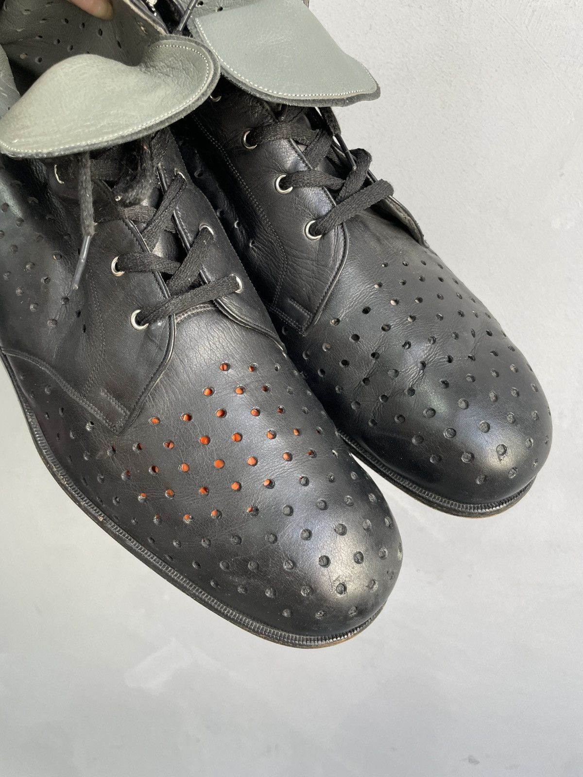 Western Rise Rare military avant garde Guidi style combat leather boots Size US 10 / EU 43 - 4 Thumbnail