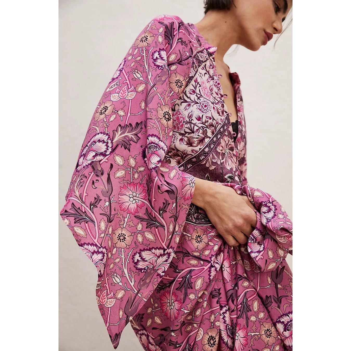 Free People New Free People Jen's Pirate Booty Baroque Hyacinth Gown XS Size XS / US 0-2 / IT 36-38 - 2 Thumbnail