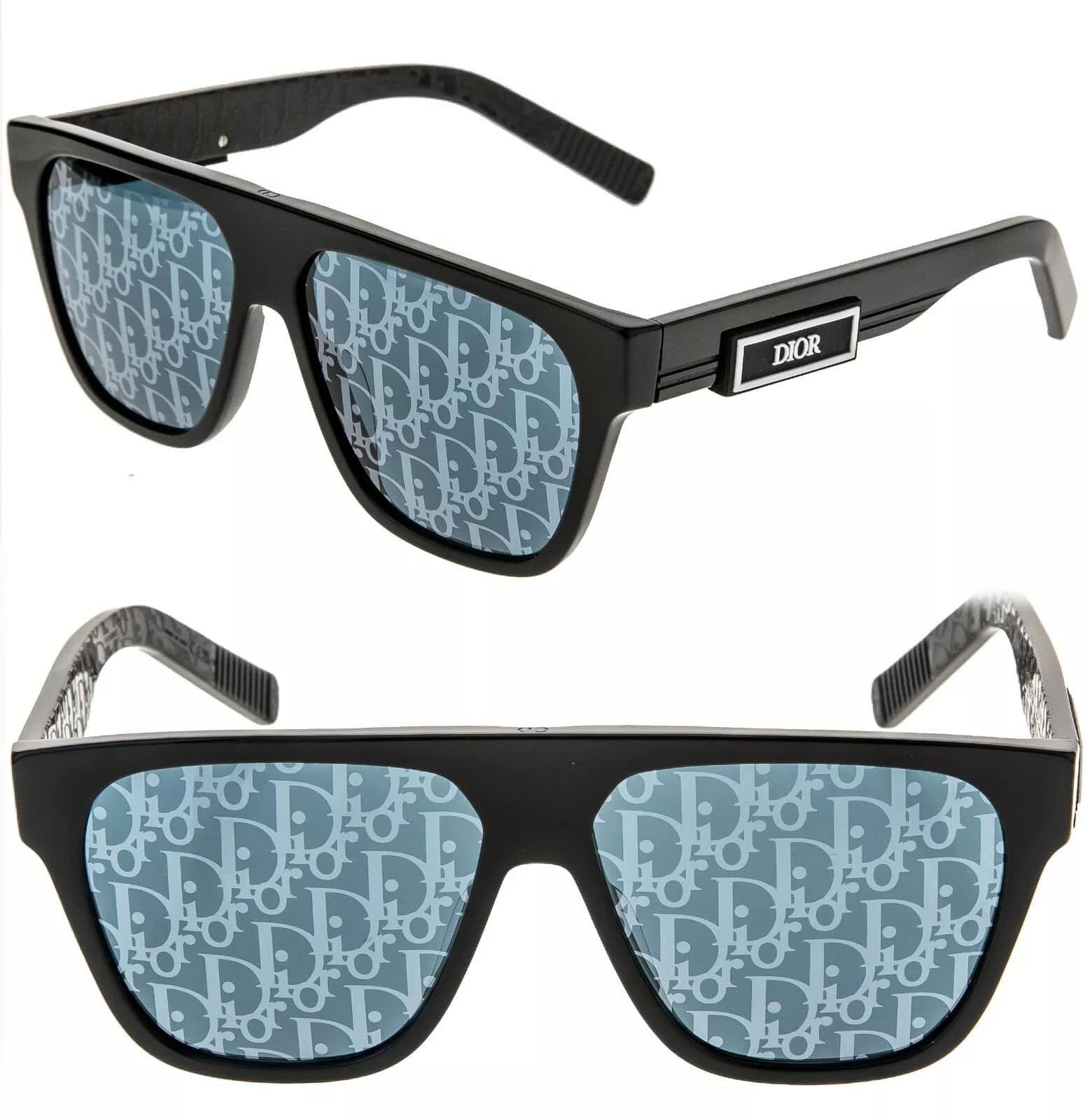 CHRISTIAN DIOR Black Blue B23 S3I Sunglass DM40080I DiorB23