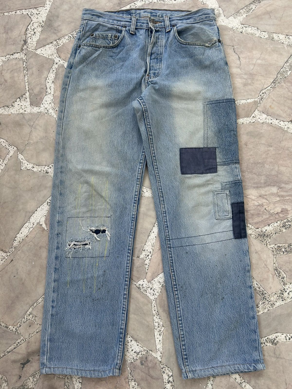levis 501 levis rocket city Levis 501 Patchwork Denim