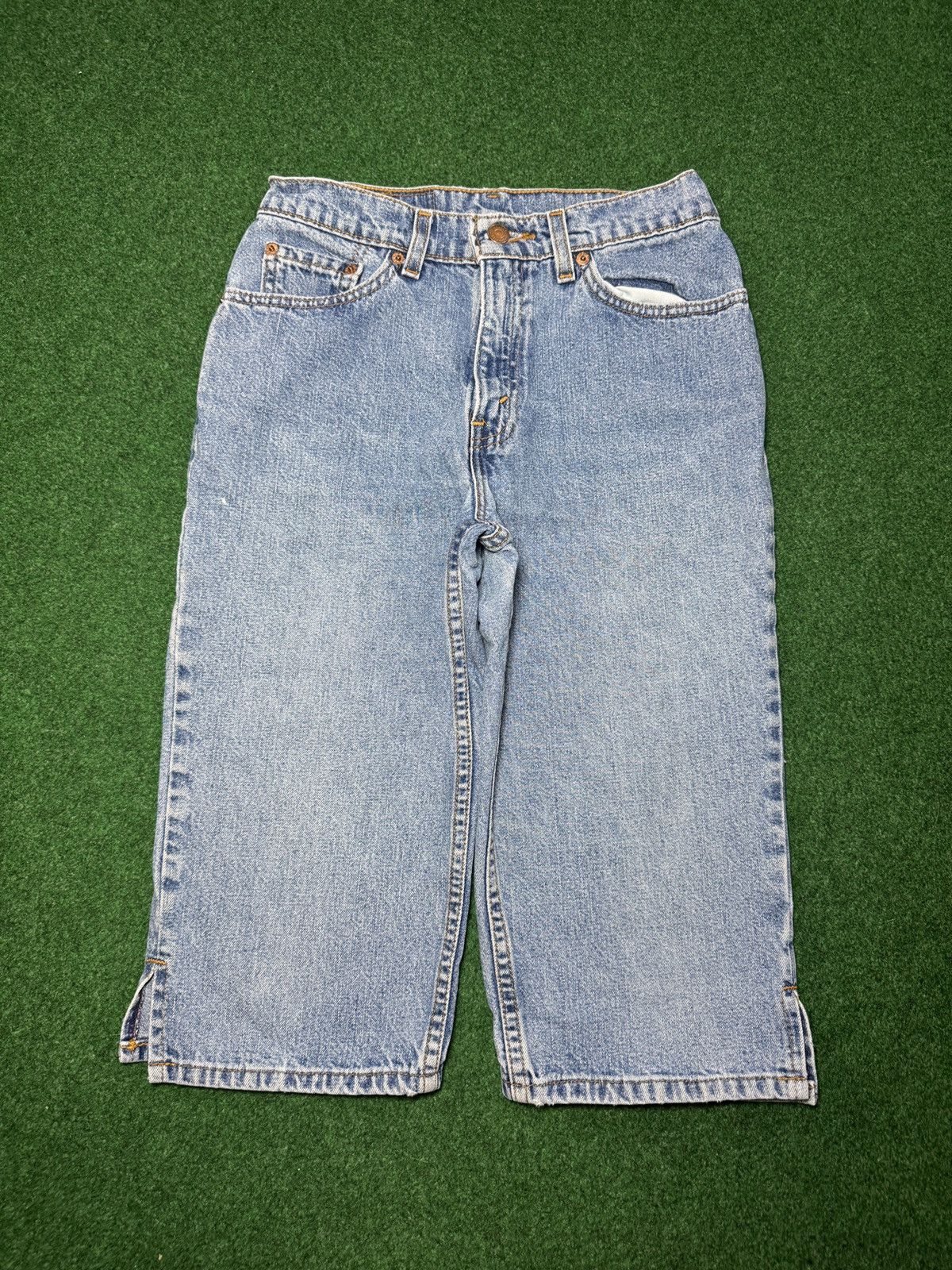 Levi's Vintage Clothing Vintage 90s Levi’s Capri Light Wash Women’s 5 Jr 28 Jeans Size 28" / US 6 / IT 42 - 3 Thumbnail