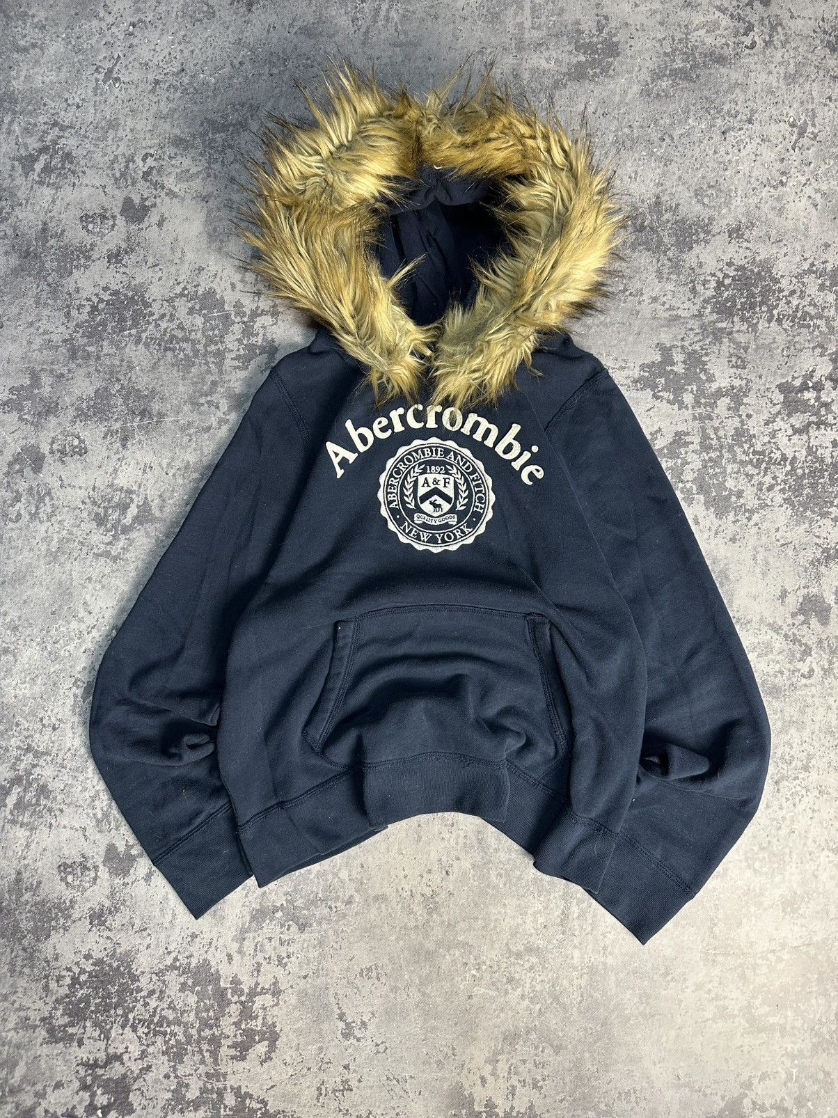 Abercrombie & Fitch Hoodie Abercrombie Fitch Fur Y2k Size S / US 4 / IT 40 - 1 Thumbnail