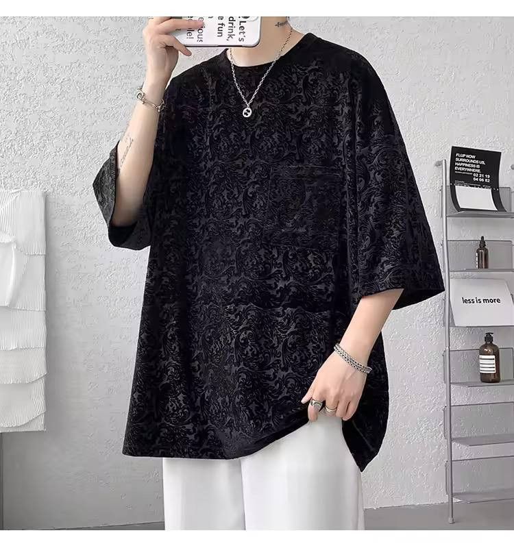 Japanese Brand × Vintage jacquard T-shirt Size US XL / EU 56 / 4 - 1 Thumbnail