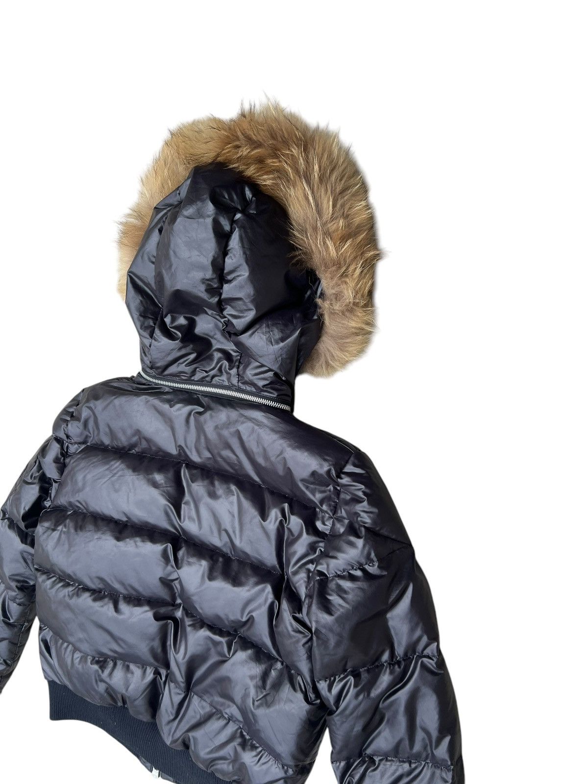 Bajra Modern Lovers Japan Racoon Fur Puffer Down Jacket Cropped Size S / US 4 / IT 40 - 22 Thumbnail