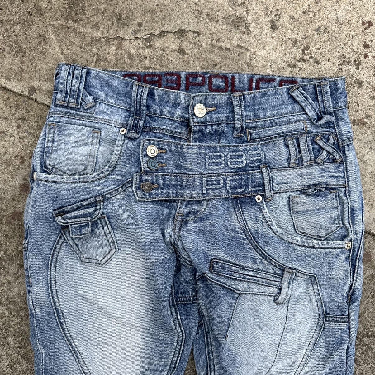 Issey Miyake × Japanese Brand × Y/Project Vintage Japanese Style 883 Police Jeans Crazy Fit Grunge 00s Size US 30 / EU 46 - 6 Thumbnail