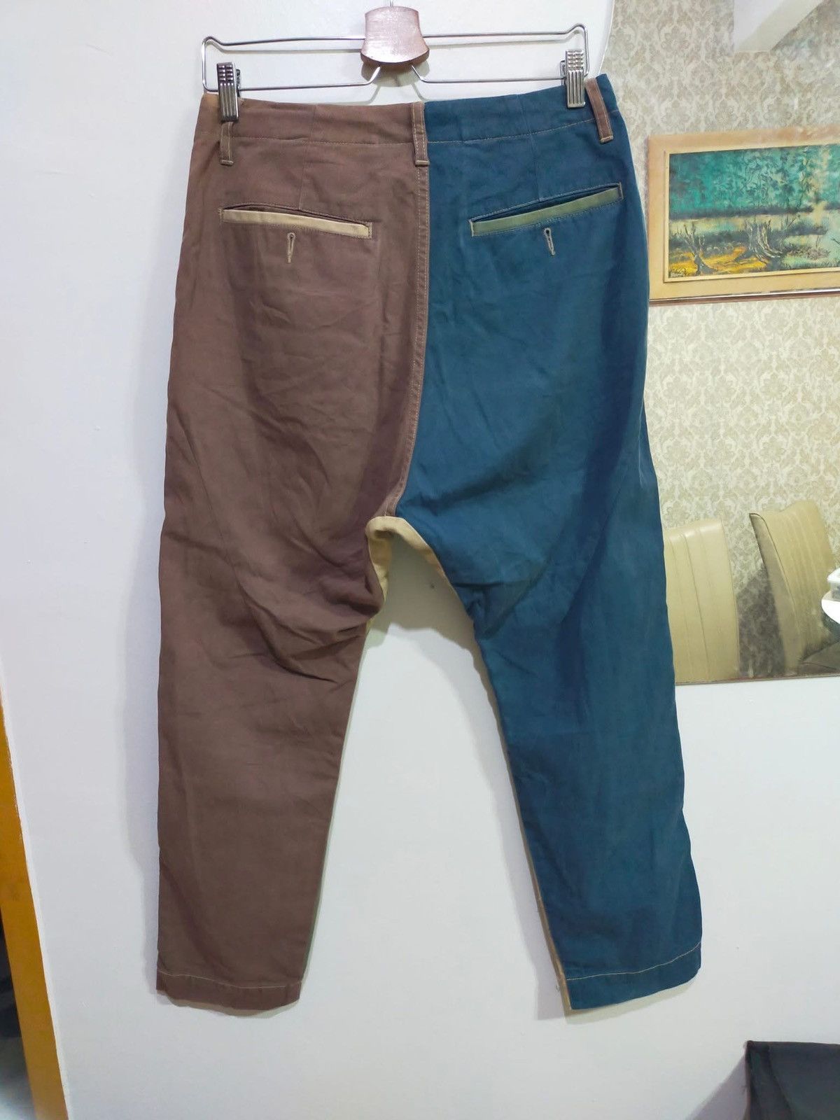 Issey Miyake Né-net Patchwork Colorblock Pants Rare Japanese Avant-Garde Size US 31 - 11 Thumbnail
