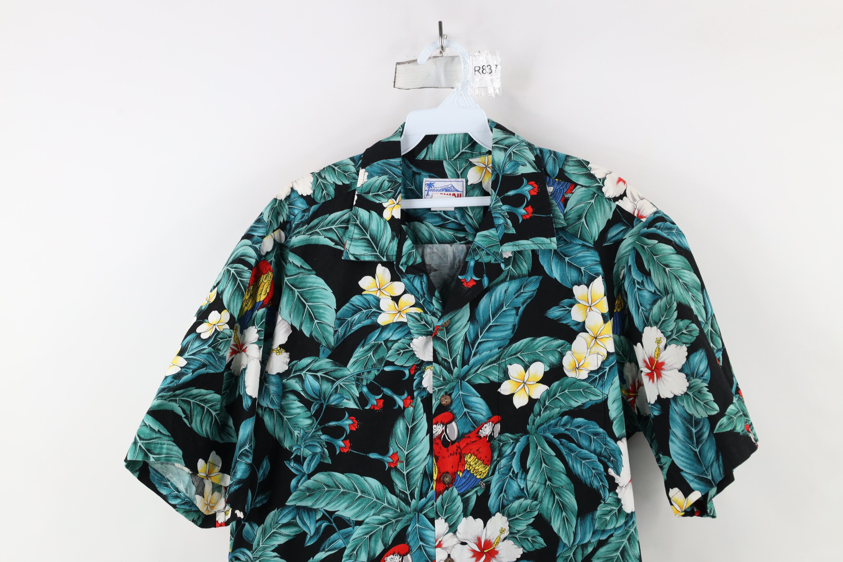 Vintage Vintage 70s Streetwear Flower Bark Cloth Hawaiian Shirt USA Size US L / EU 52-54 / 3 - 2 Thumbnail