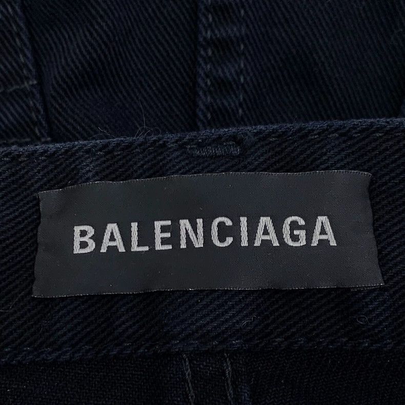 Other Balenciaga Black cotton denim skirt Size 24" / US 00 / IT 34 - 6 Thumbnail