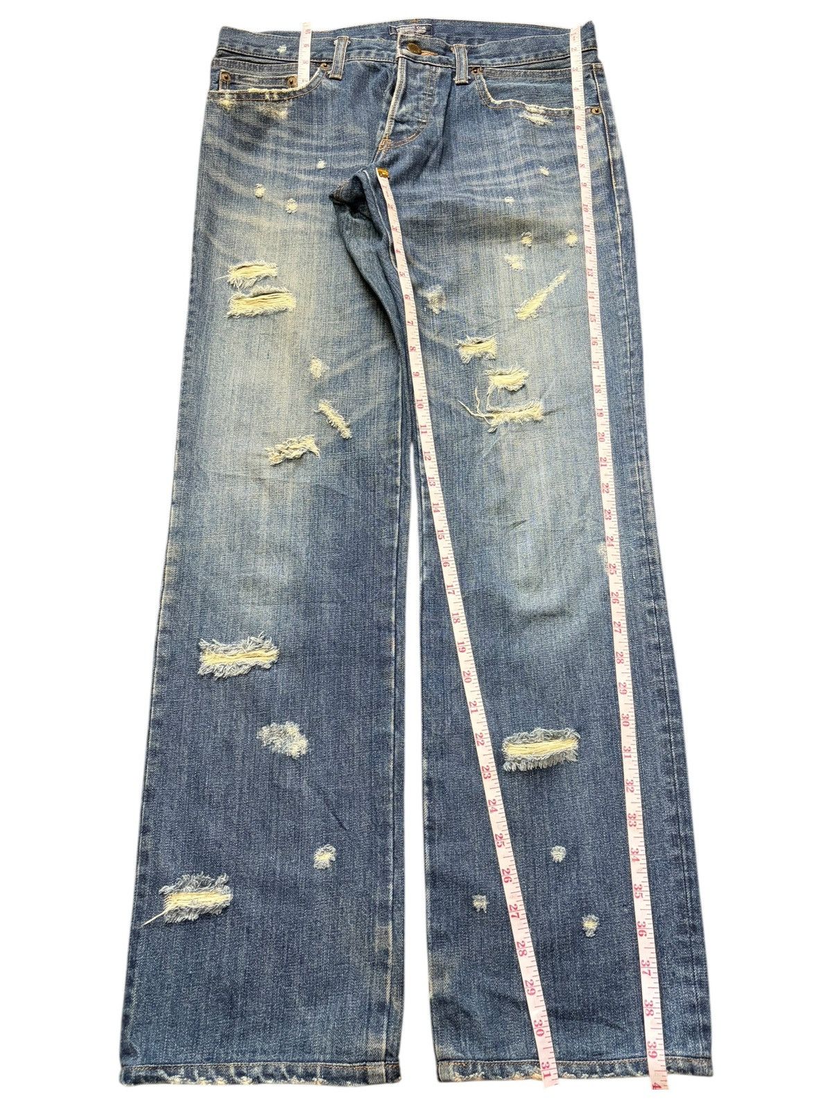 Patrick Cox Vintage Patrick Cox Wannabe Faded Wash Distress Jeans Size US 32 / EU 48 - 7 Thumbnail
