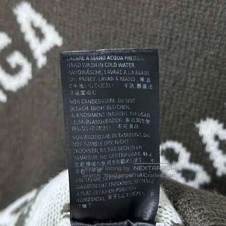 Balenciaga Balenciaga Brown Knit Logo Sweater. Size US S / EU 44-46 / 1 - 5 Thumbnail