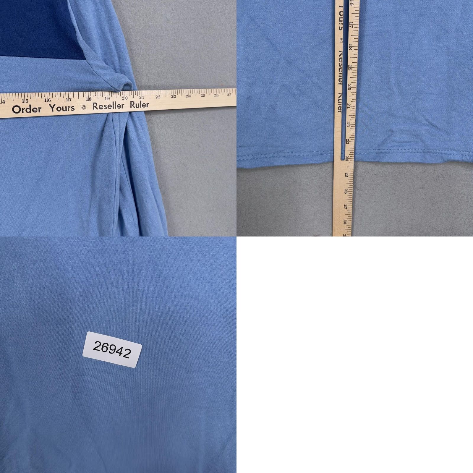 Vineyard Vines VINEYARD VINES Sweatshirt Mens Medium Blue 1/4 Zip Mock Neck Pocket Stretch Logo Zipper Pullover Long Sleeve Regular Men’s SS202 Size US M / EU 48-50 / 2 - 8 Thumbnail