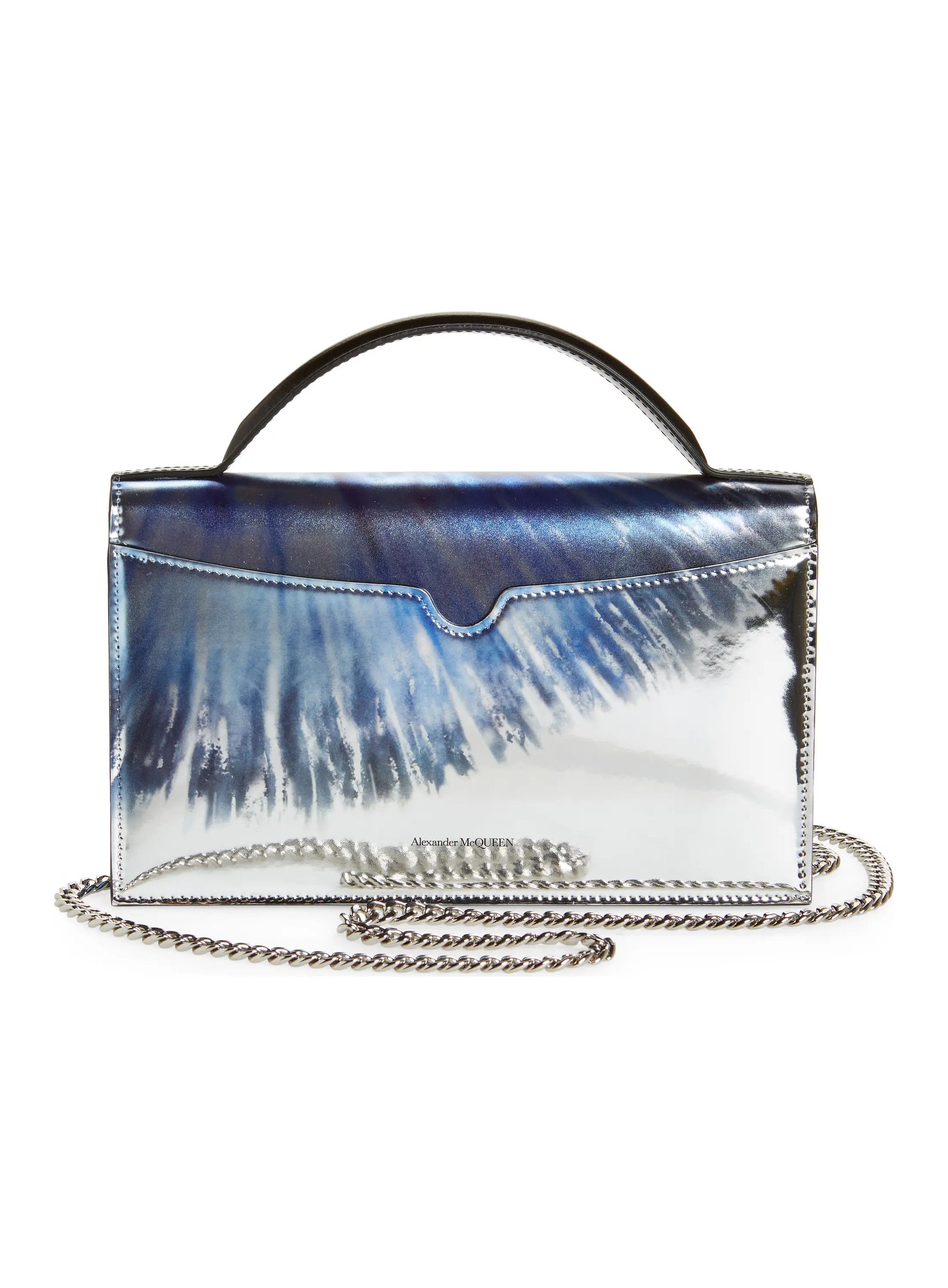 Alexander McQueen ALEXANDER MCQUEEN Galactic Iris leather flap shoulder bag q Size ONE SIZE - 4 Thumbnail
