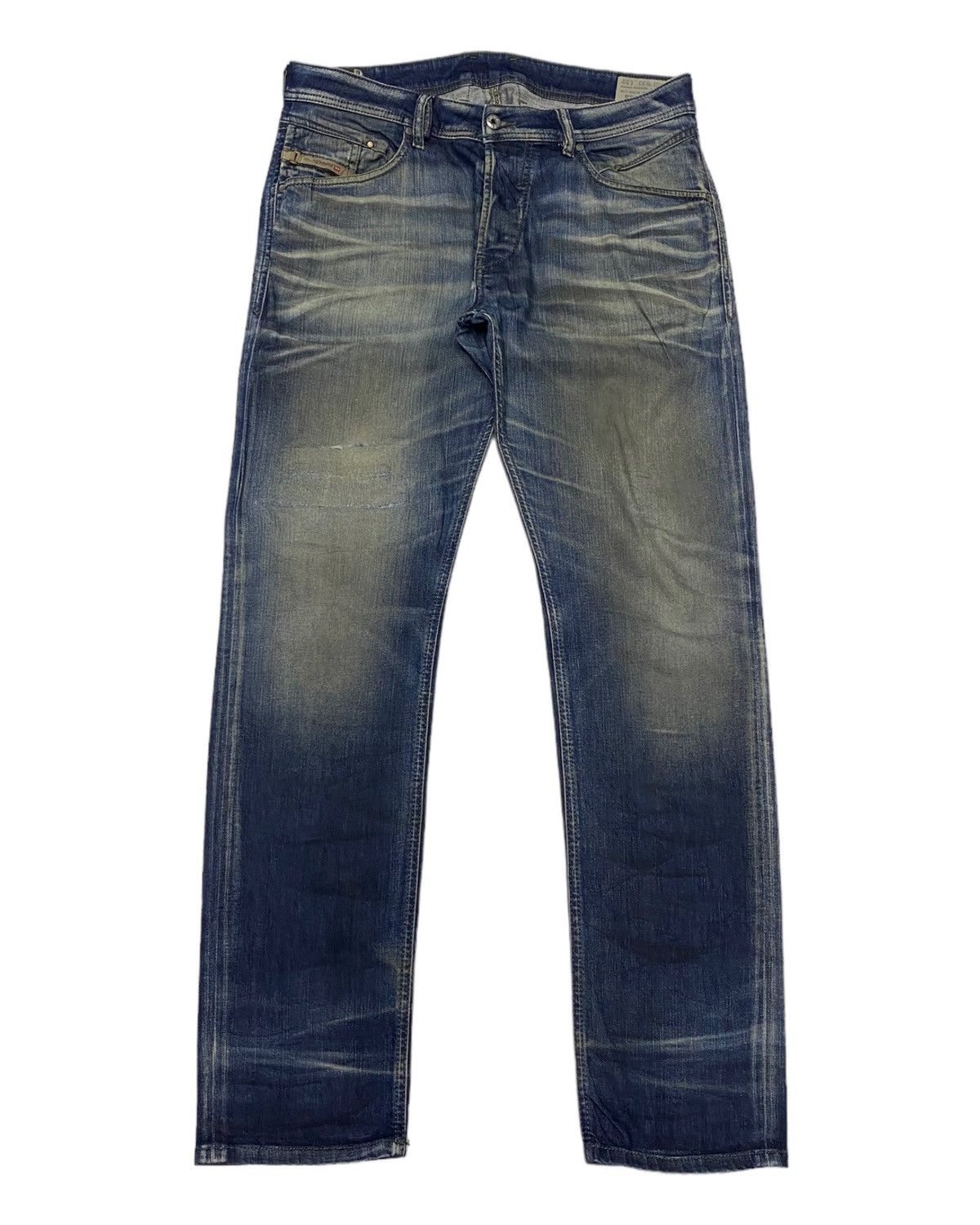 image of Archival Clothing x Diesel Rips Distressed Denim Jeans in Blue, Men's (Size 34)