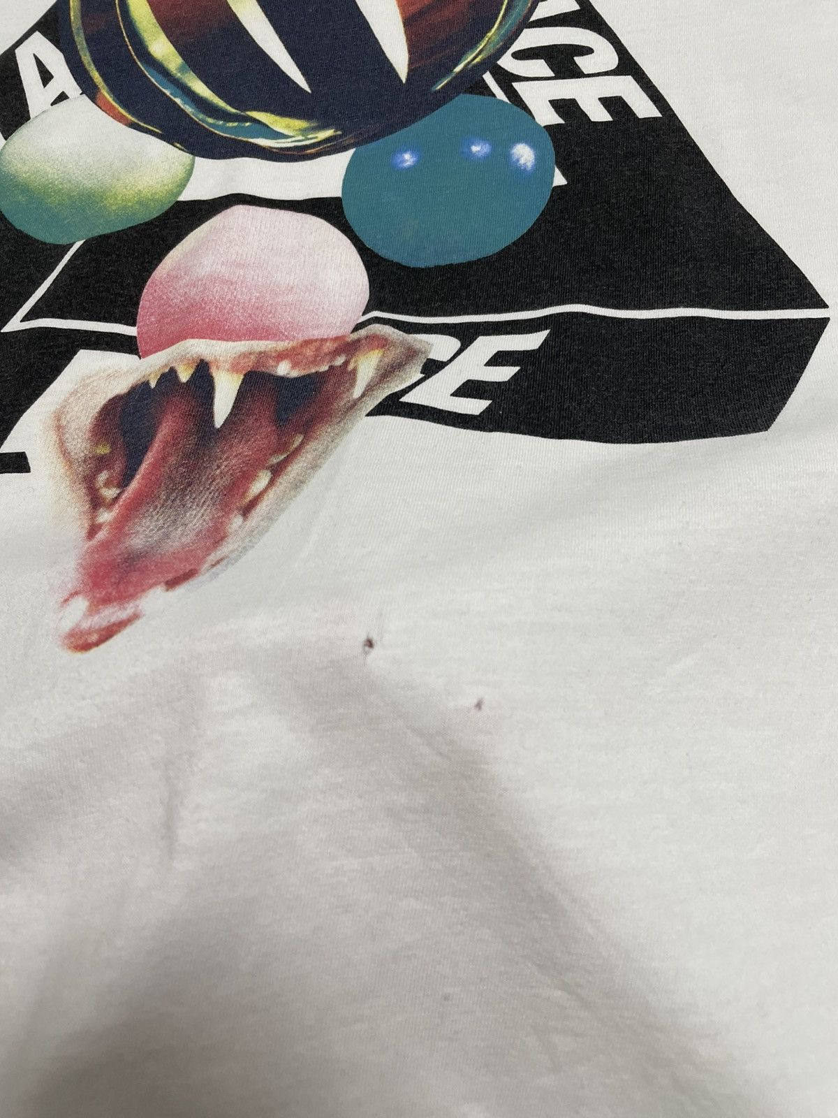 Palace Palace Sans Tri-Ferg White T-Shirt Size US XL / EU 56 / 4 - 20 Thumbnail