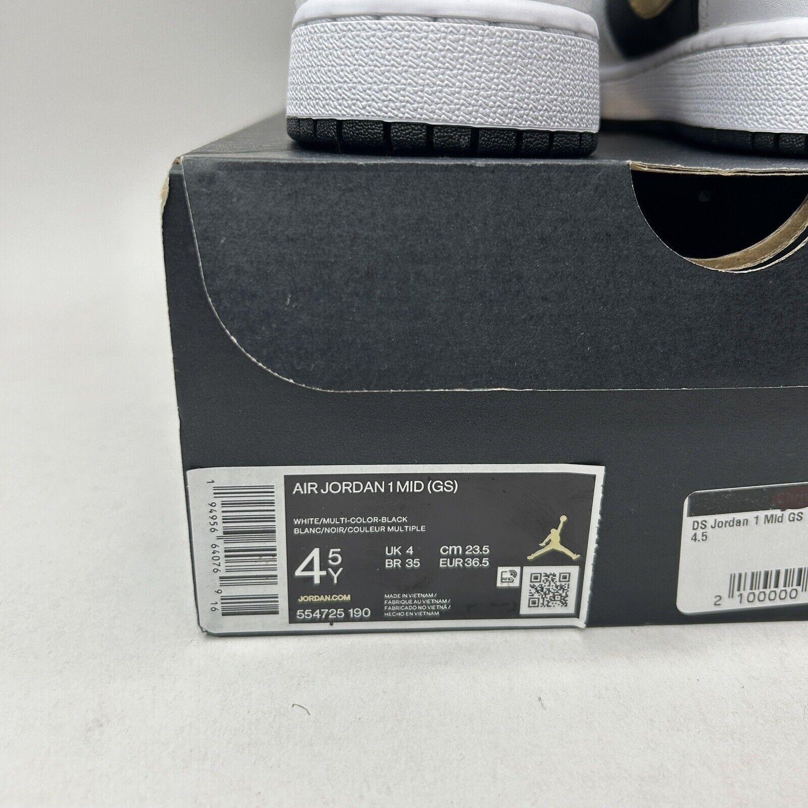 Jordan Brand Nike Shoes Air Jordan 1 Retro Mid “White Gold” 2023 Size US 6 / IT 36 - 5 Thumbnail