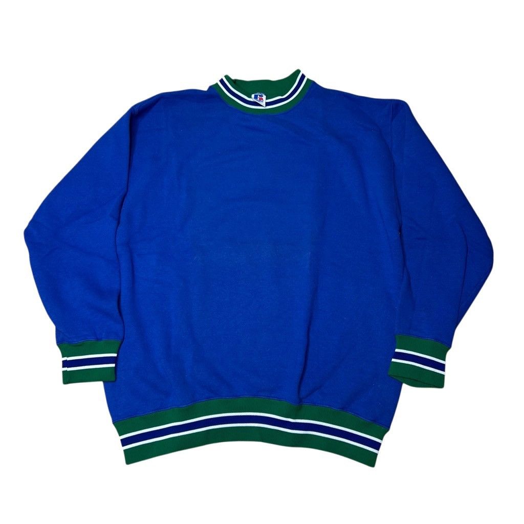 Russell Athletic × Vintage Rare Vintage VTG Russell Athletic Seahawks Themed Crew Size US XL / EU 56 / 4 - 1 Thumbnail