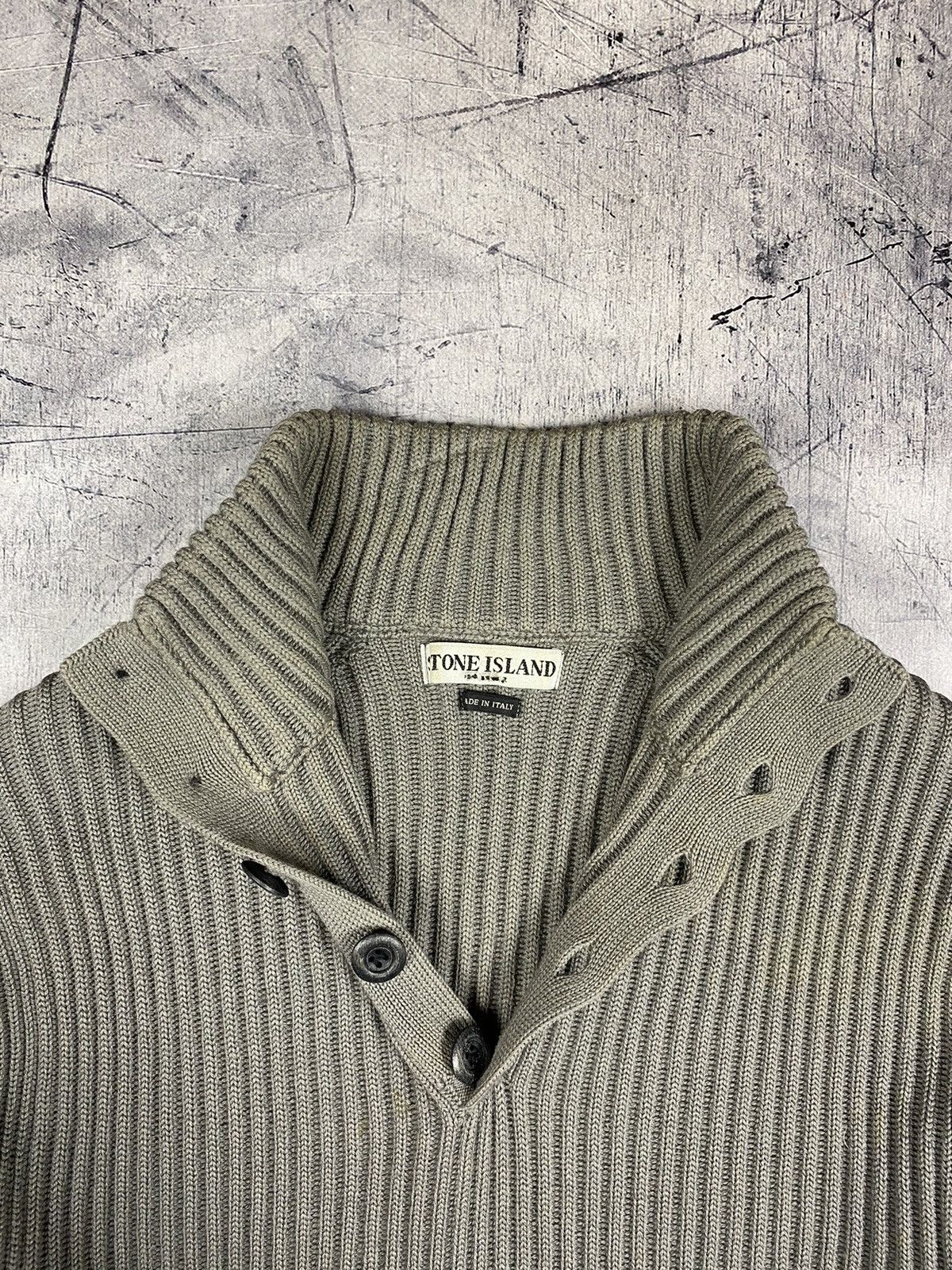 Massimo Osti Vintage 00s Stone Island Massimo Osti Wool Knitted Sweater Size US L / EU 52-54 / 3 - 13 Thumbnail