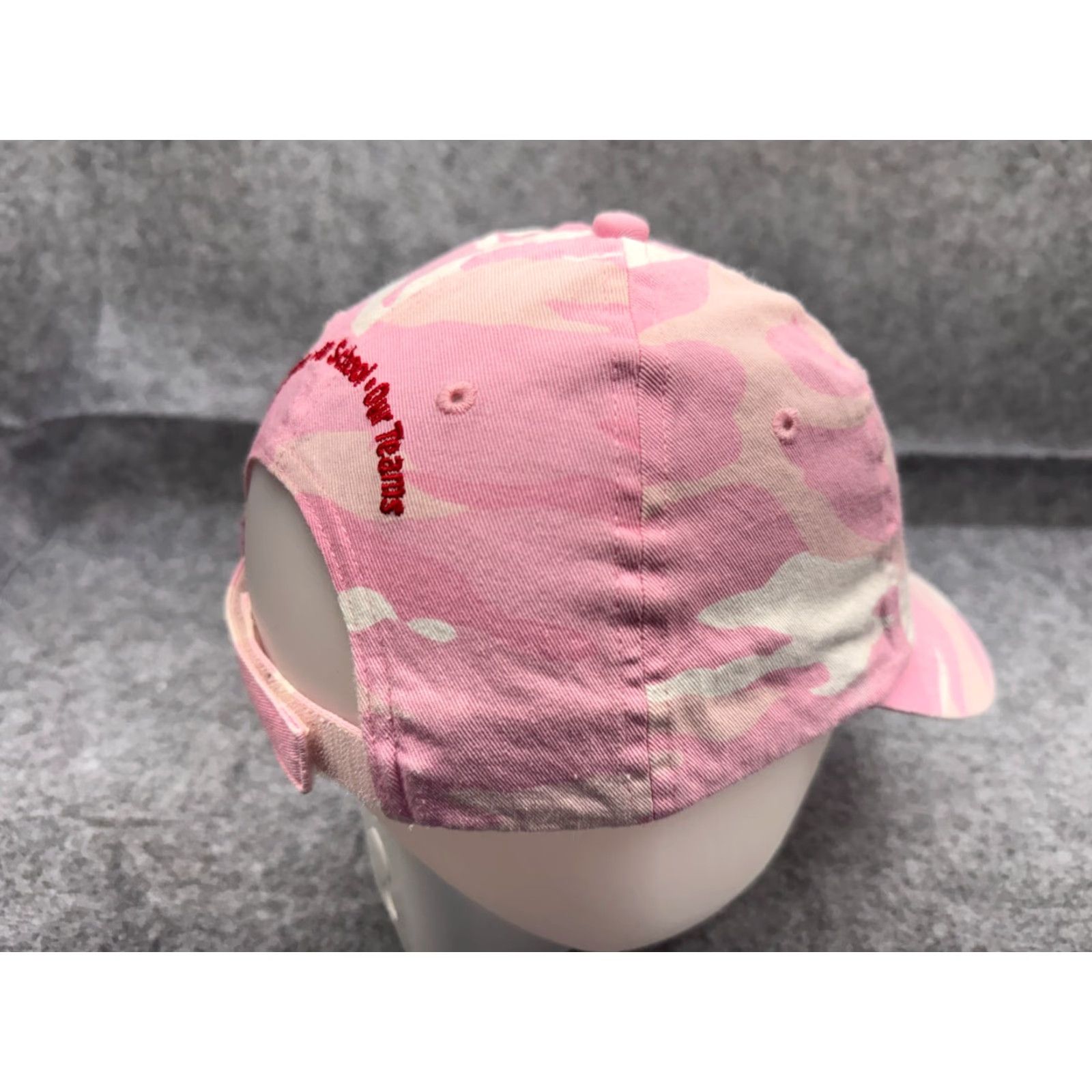Port Authority Port Authority Demons Hat Cap Strap Back Womens One Size Pink Camouflage Twill Baseball Cap Adjustable Lightweight Outdoor Casual Size ONE SIZE - 6 Thumbnail