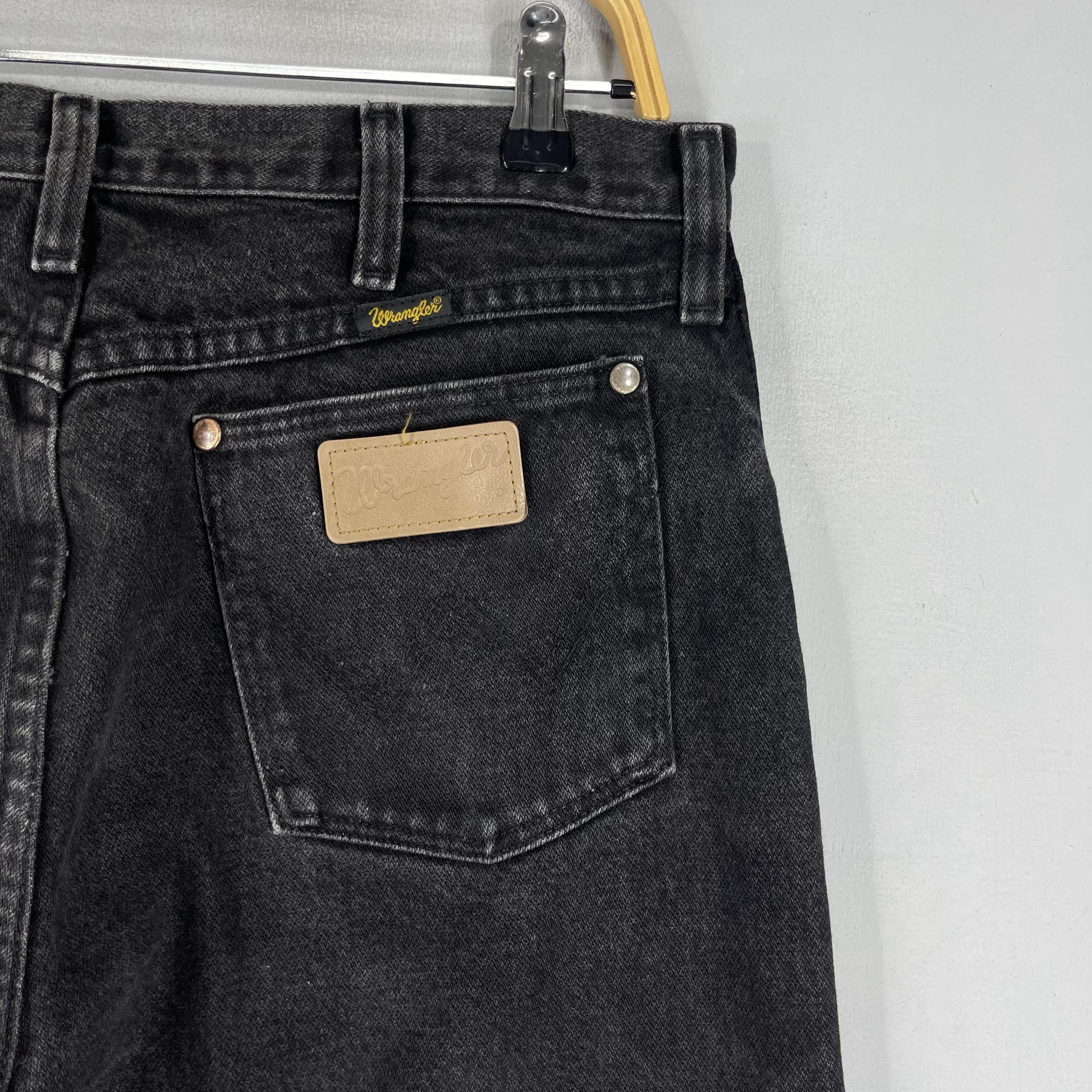 Vintage × Wrangler Size 32 Vintage Distressed Wrangler Black Washed Jeans Size US 32 / EU 48 - 7 Thumbnail