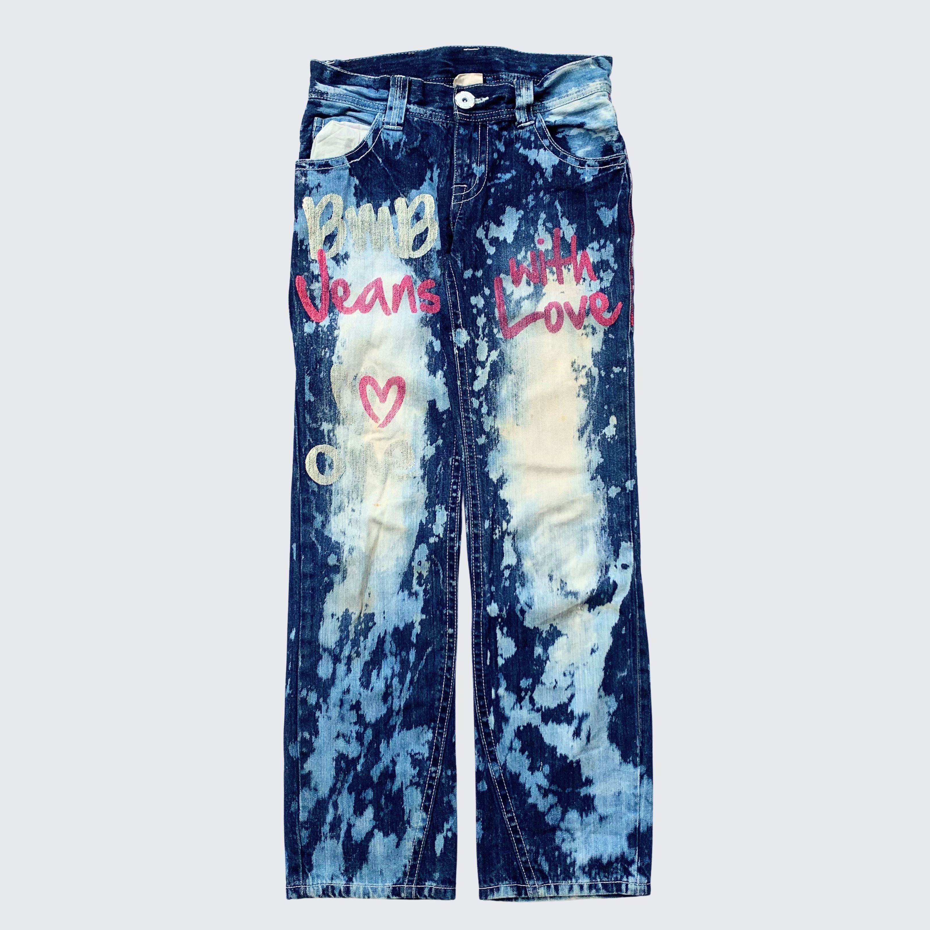 Japanese Brand Grunge 1990s Blue Moon Jeans Japan Hysteric Denim Pants Size 27" / US 4 / IT 40 - 1 Thumbnail