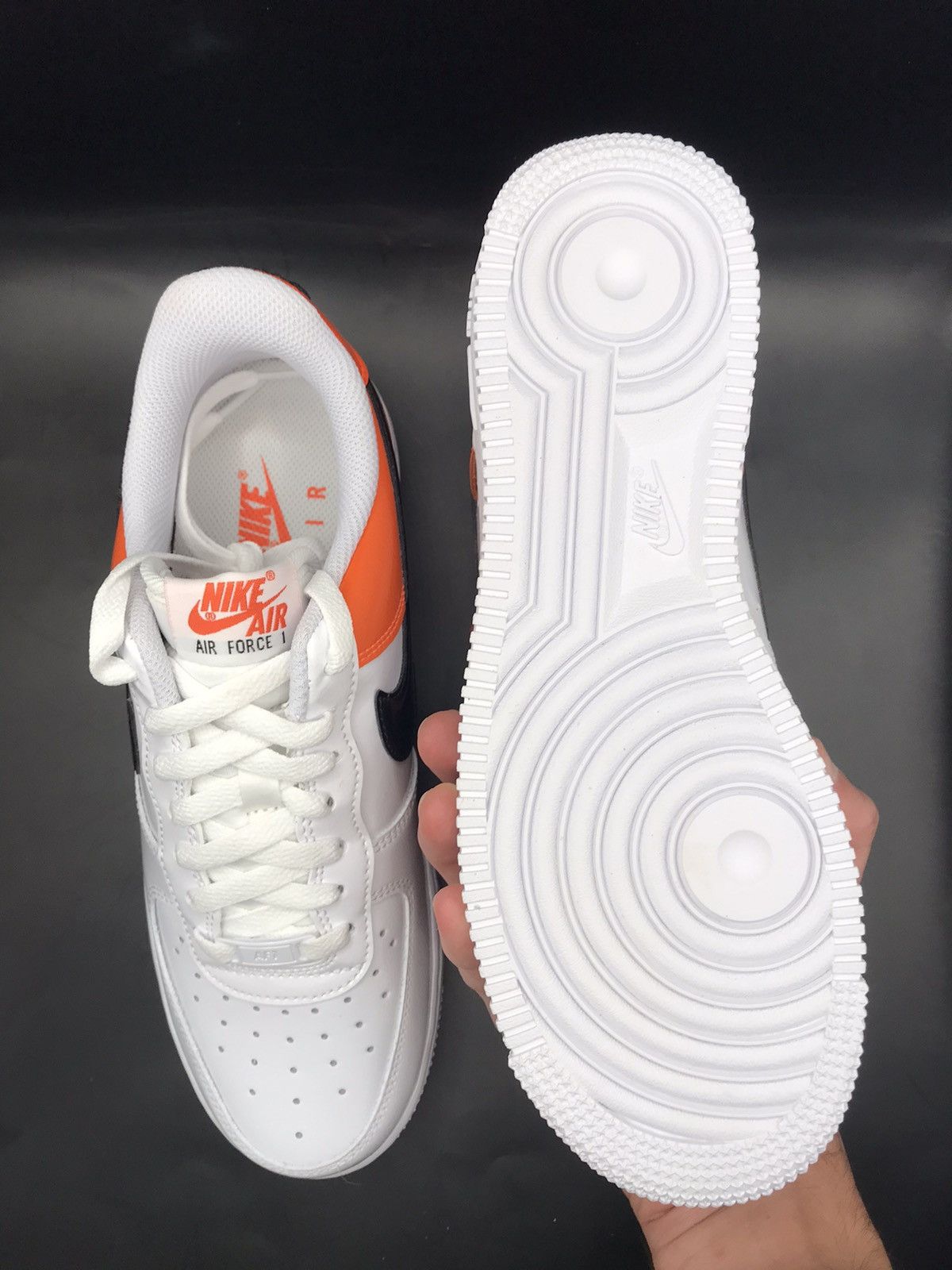 Nike Nike Air Force 1 Essential White/Briliant Orange Size US 10 / IT 40 - 5 Thumbnail