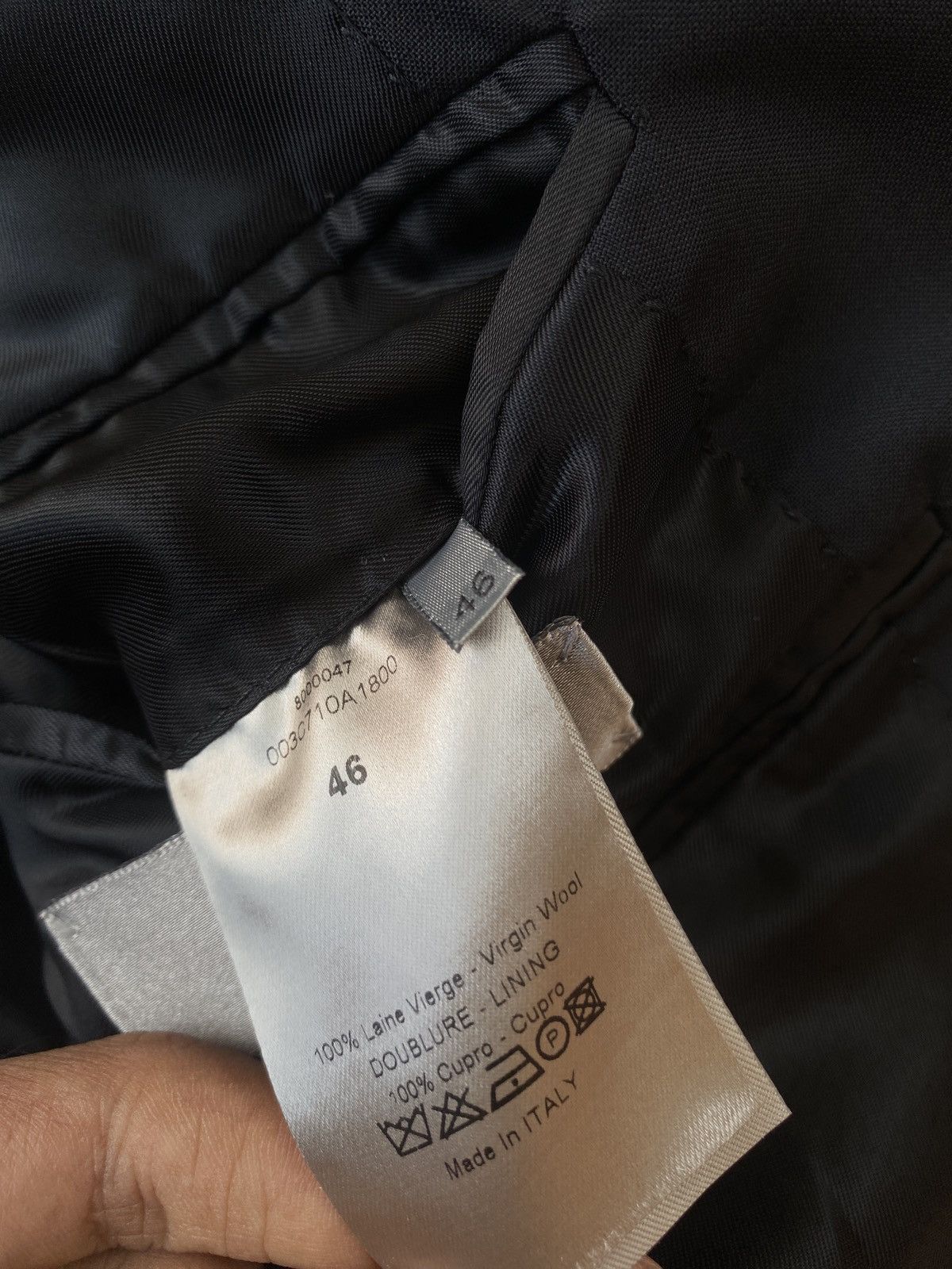 Dior Dior homme black suit Size 46S - 4 Thumbnail