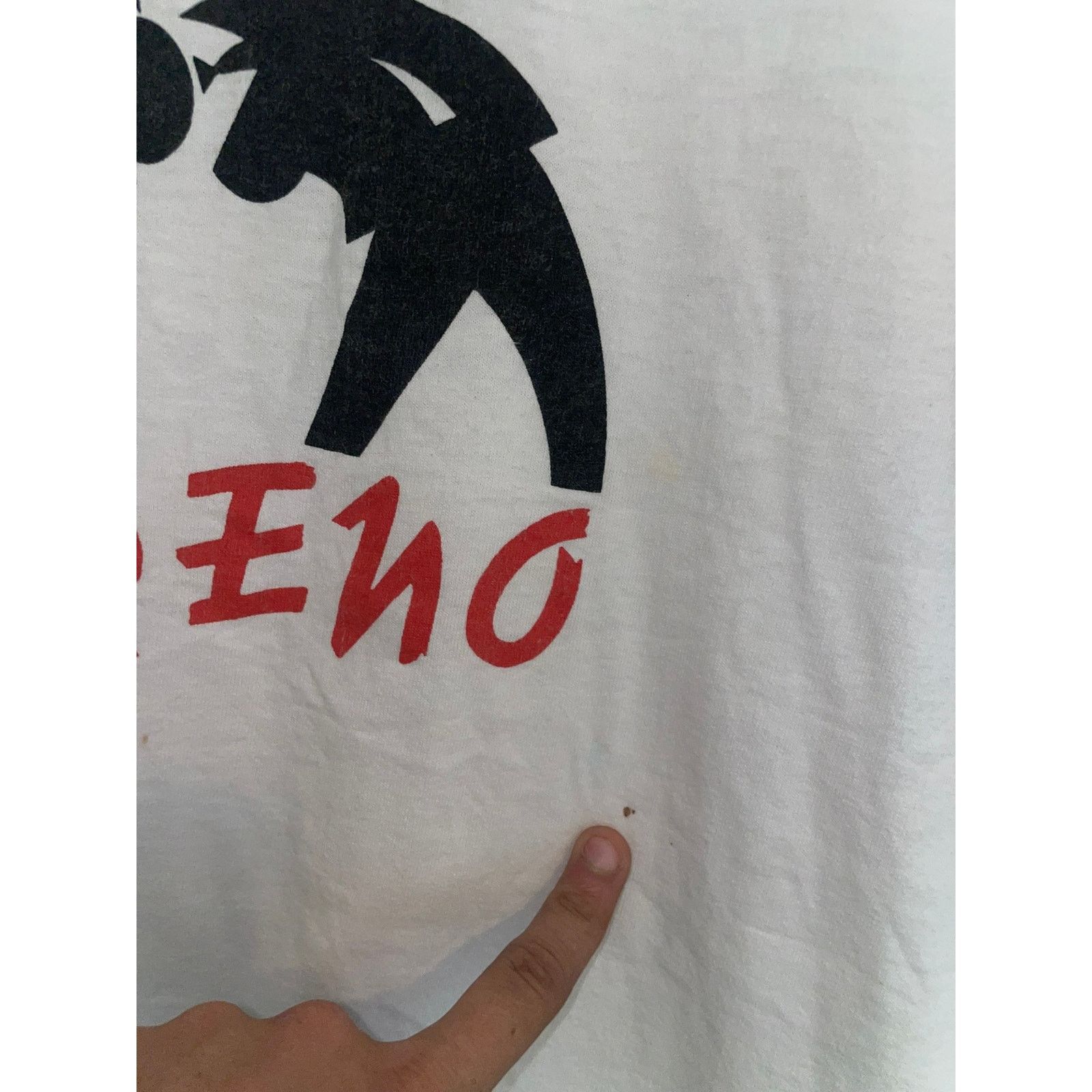 Vintage Vintage Johnny Reno Shirt Musician Music White Tee XL 90s Size US XL / EU 56 / 4 - 5 Thumbnail