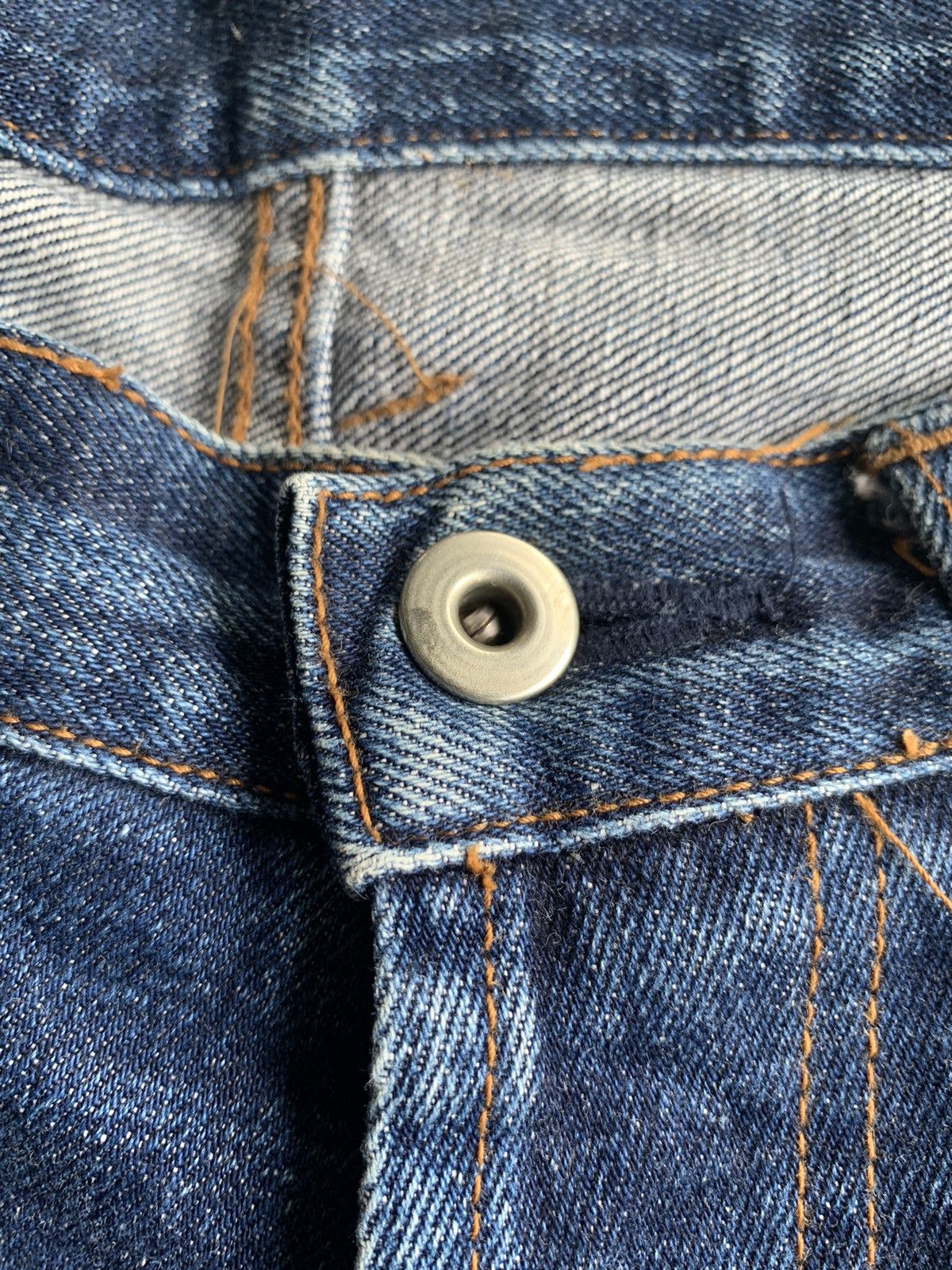 Japanese Brand × Jean Unknown Japanese Selvedge Button Fly Distressed Denim Size US 34 / EU 50 - 14 Thumbnail