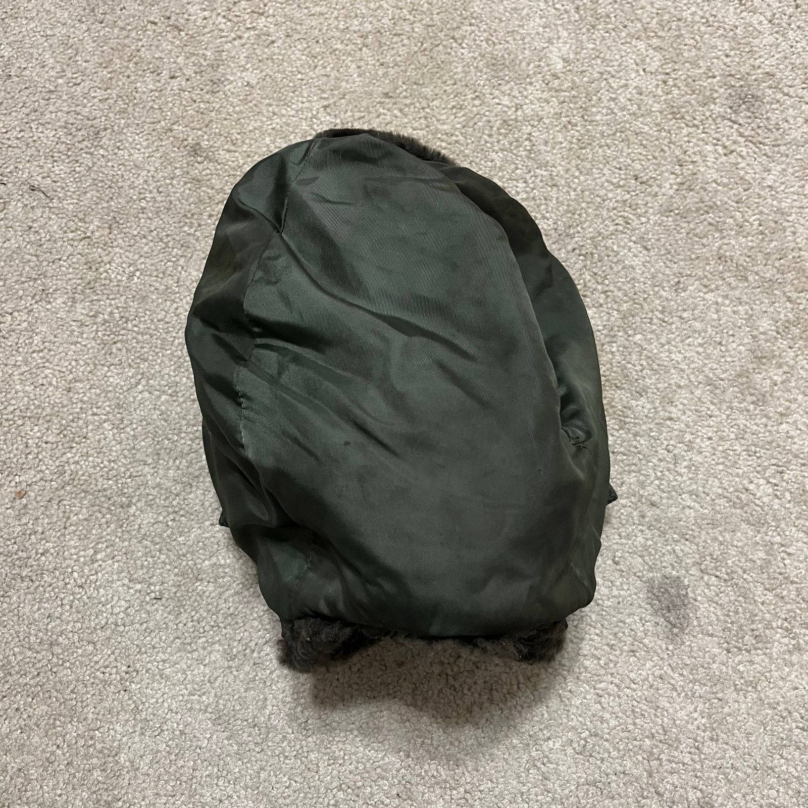 Other USAF 1975 HELMET FLYERS WINTER HAT B-9B AVIATOR PILOT GREEN Size 34 - 2 Thumbnail