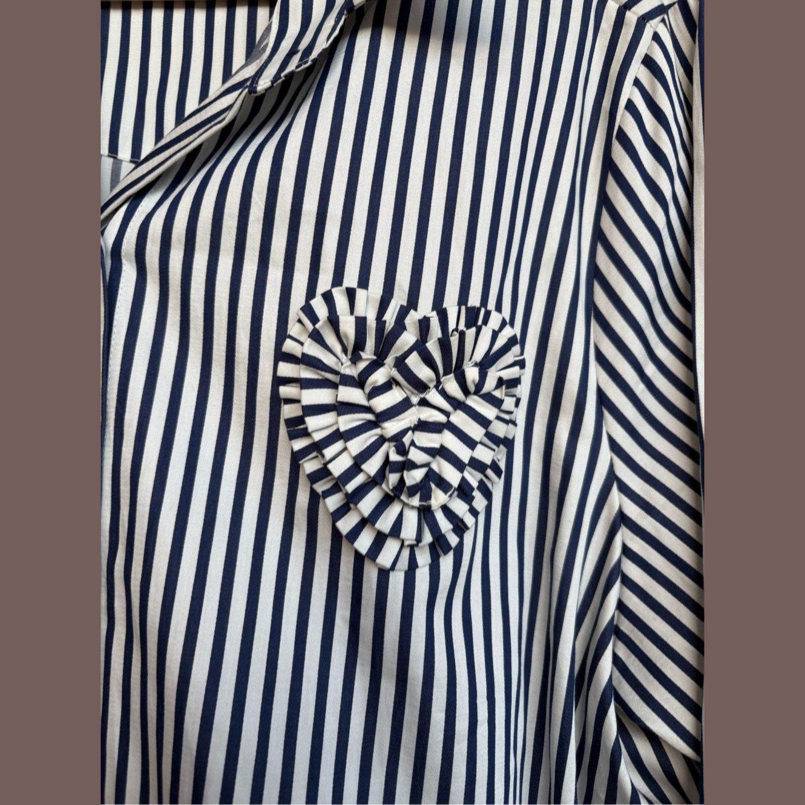 Kate Spade VTG Tunic Dress | Kate Spade Stripe Rosette | Bookish Femme Size S / US 4 / IT 40 - 2 Thumbnail