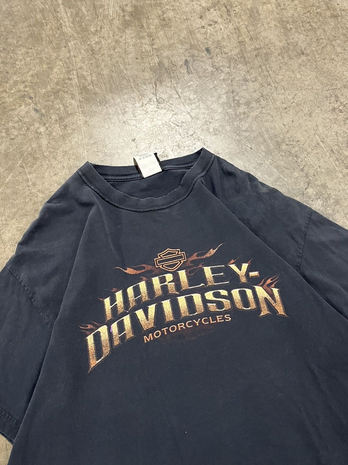 Harley Davidson × Vintage Harley Davidson vintage sun faded 90s graphic tee hype rare Size US XL / EU 56 / 4 - 1 Thumbnail