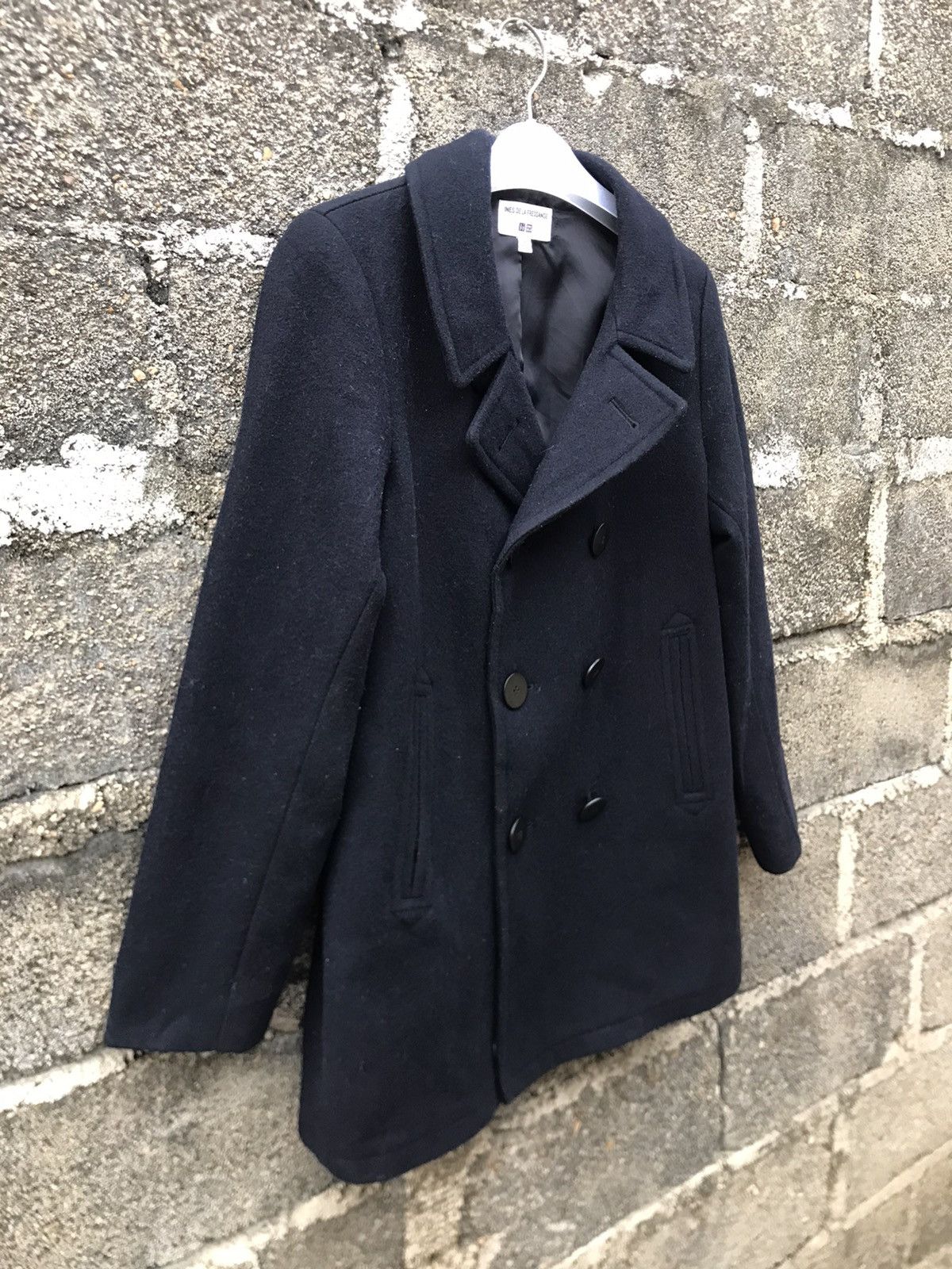 Uniqlo 🌟Ines De La Fressange Uniqlo Wool Double Breast Peacoat Size M / US 6-8 / IT 42-44 - 2 Thumbnail