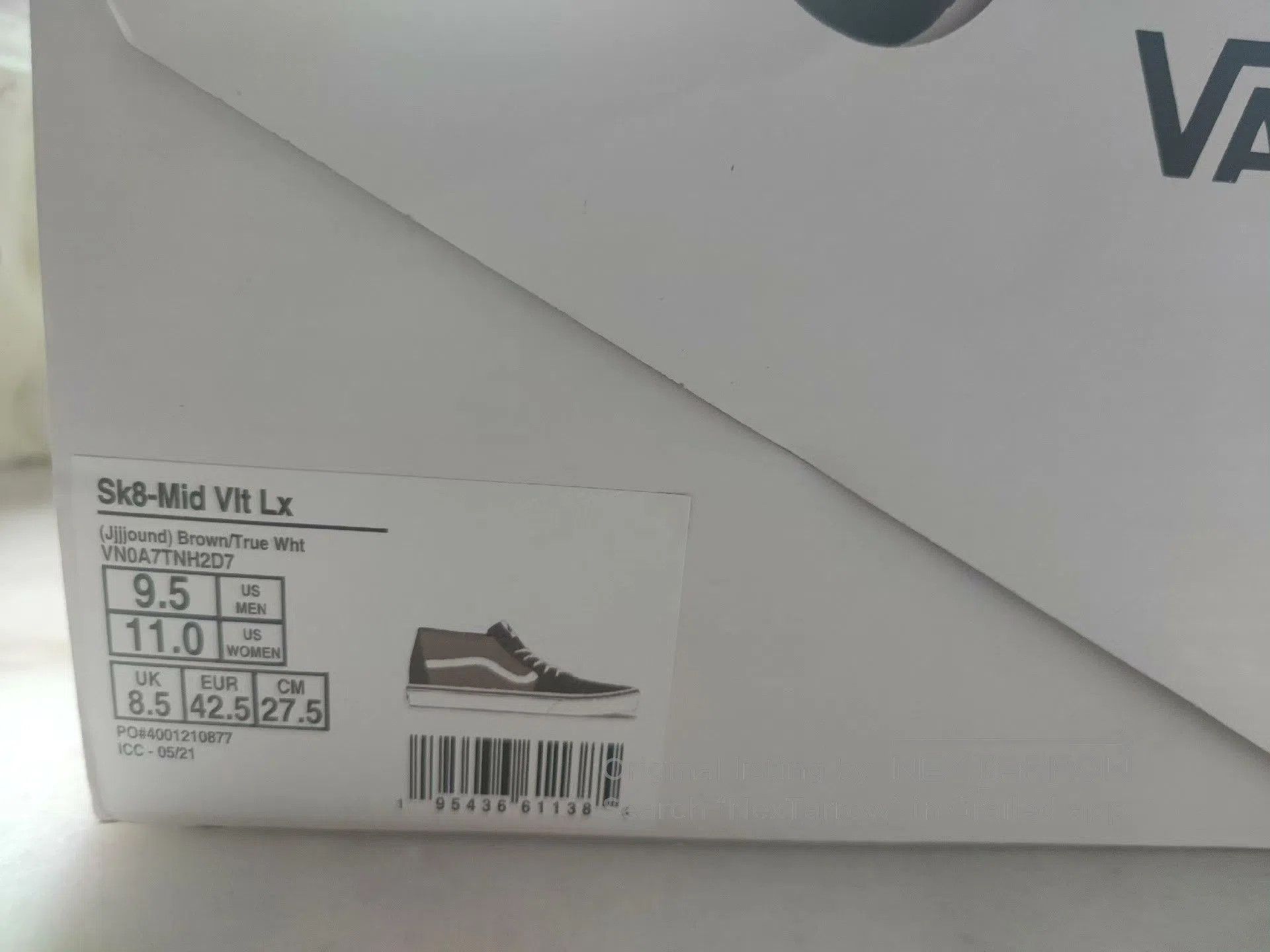 JJJJound JJJJound x Vans Sk8. Size US 9.5 / EU 42-43 - 4 Thumbnail