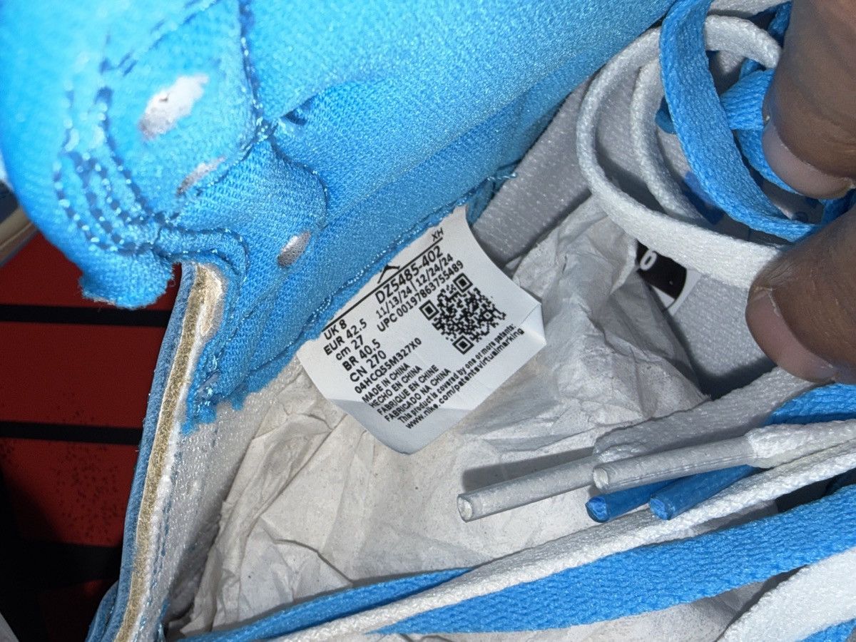 Jordan Brand Jordan 1 Retro High OG ‘ UNC Reimagined ’ Size US 9 / EU 42 - 7 Thumbnail