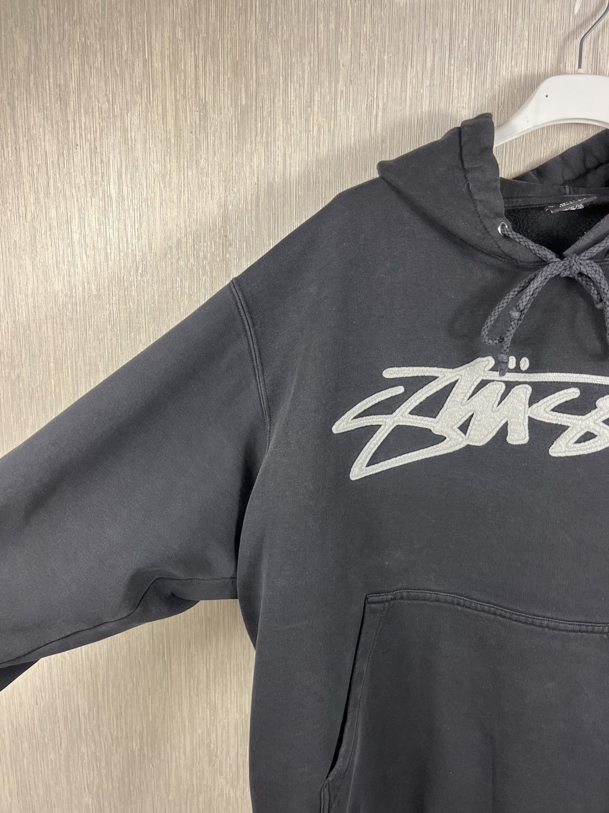 Stussy × Vintage Vintage 80s Stussy central big logo y2k hoodie sweatshirt Size US M / EU 48-50 / 2 - 20 Thumbnail