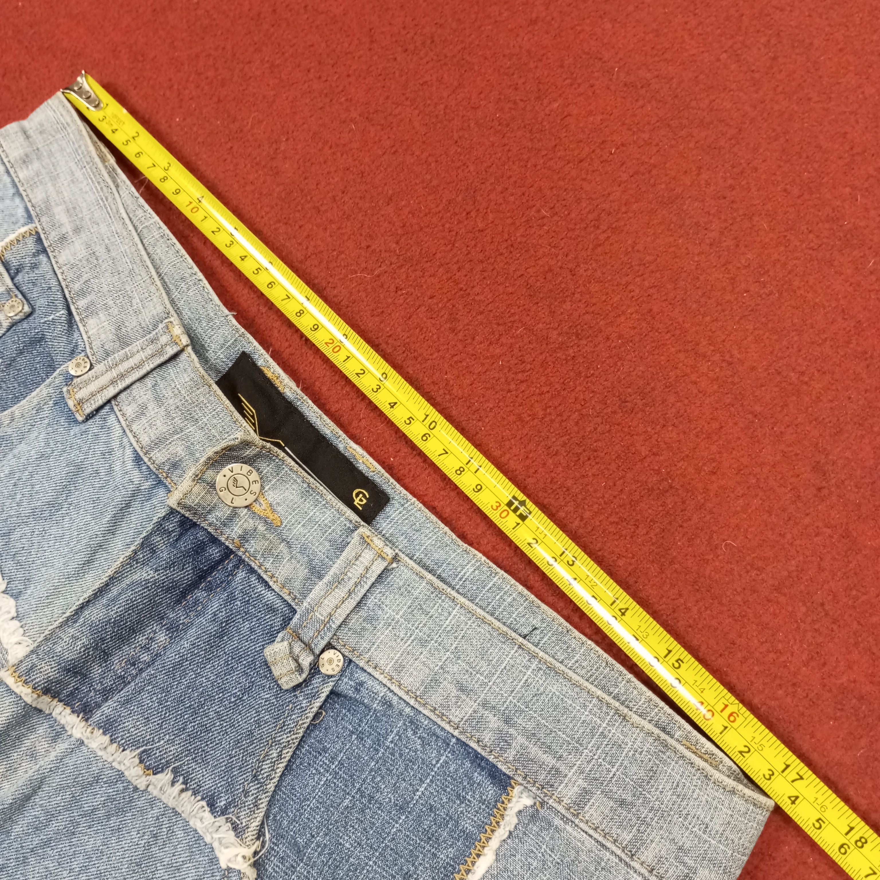 VIBE Vibes Gold Label Rare Fashion Patchwork Style Jeans Size US 34 / EU 50 - 7 Thumbnail