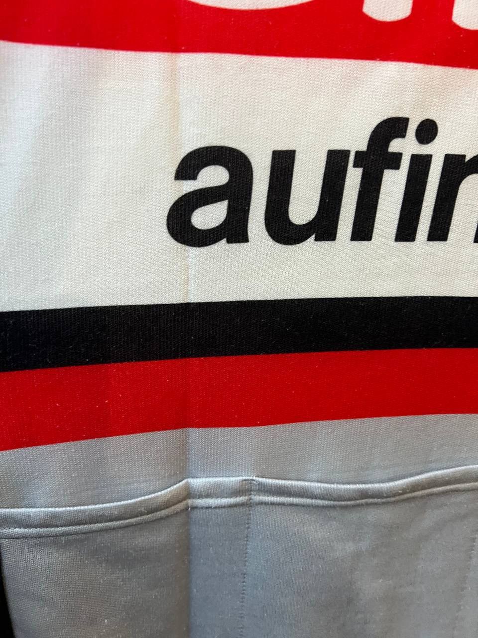 Vintage RARE 1978/86 CILO AUFINA TEAM SWITZERLAND CYCLING BIKEJERSEY Size US M / EU 48-50 / 2 - 21 Thumbnail