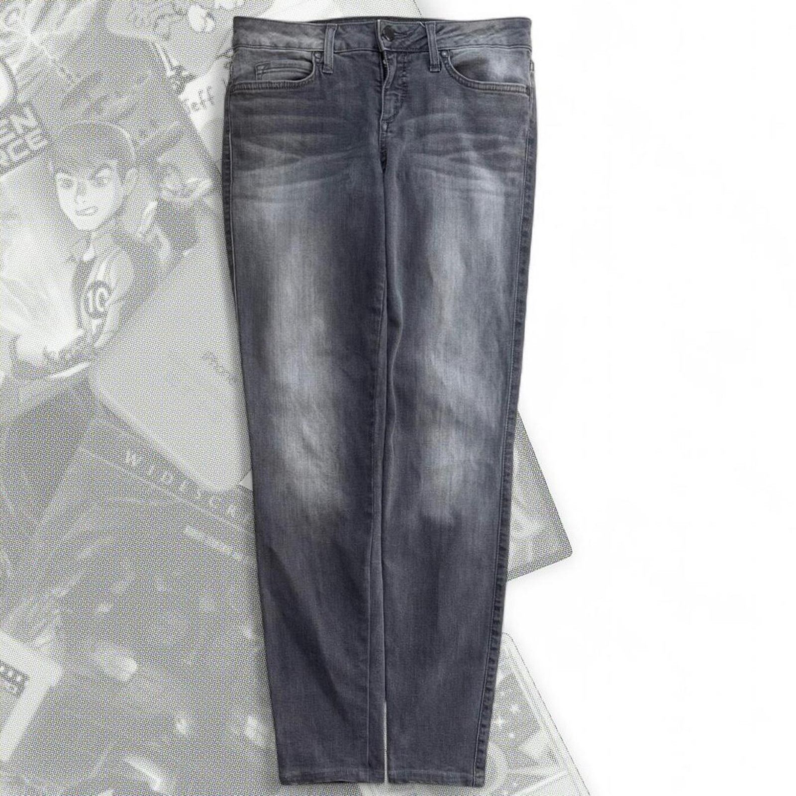 Bebe Y2K Gray Light Wash BeBe Denim Skinny Jeans Size 27" / US 4 / IT 40 - 2 Thumbnail