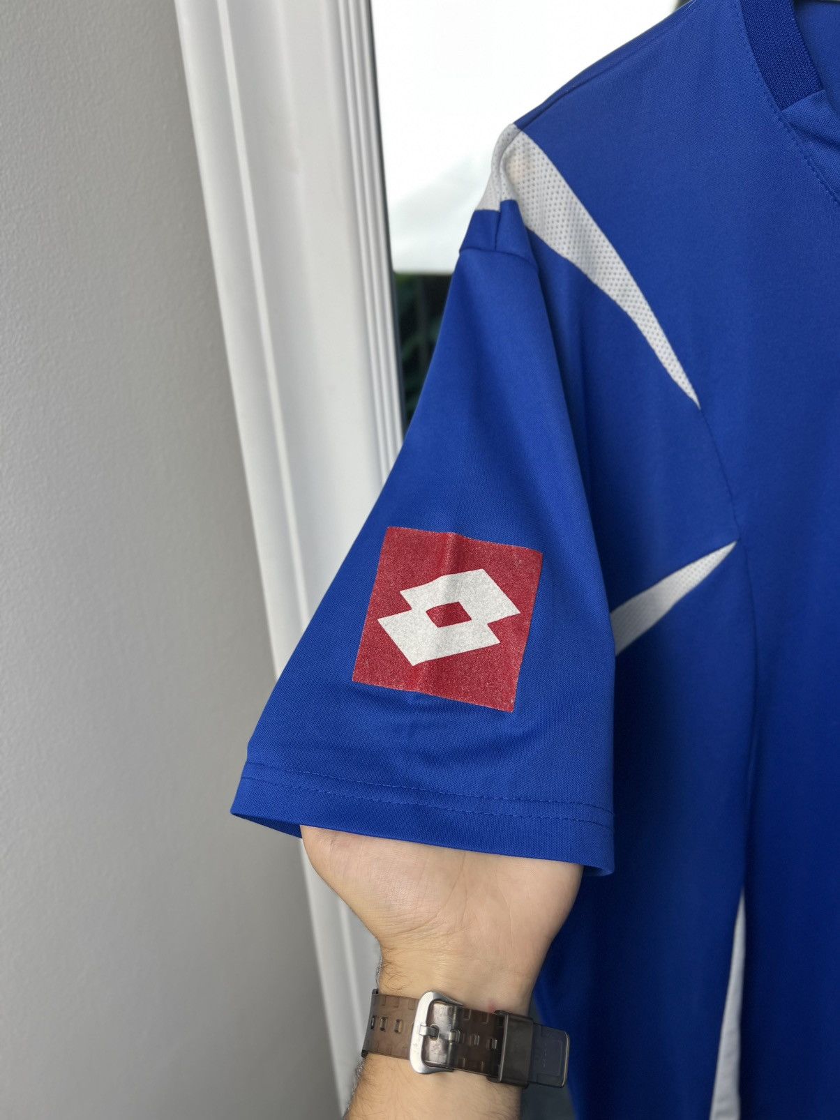 Lotto Sport Lotto Serbia Montenegro Home Jersey XL Blue 2000s Size US XL / EU 56 / 4 - 6 Thumbnail