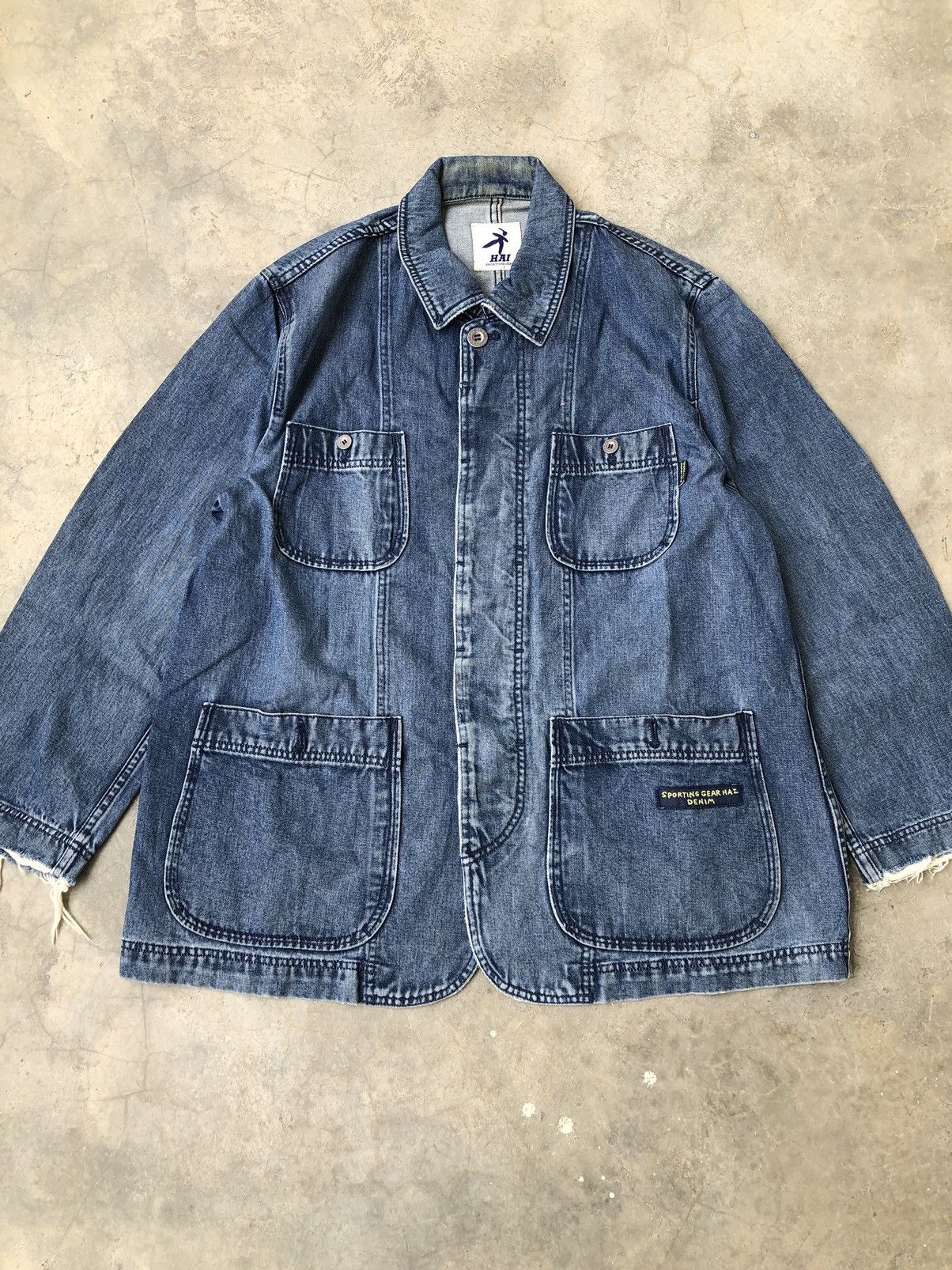 Hai Sporting Gear Issey Miyake Hai Sporting Gear Denim Jacket Size US L / EU 52-54 / 3 - 2 Thumbnail