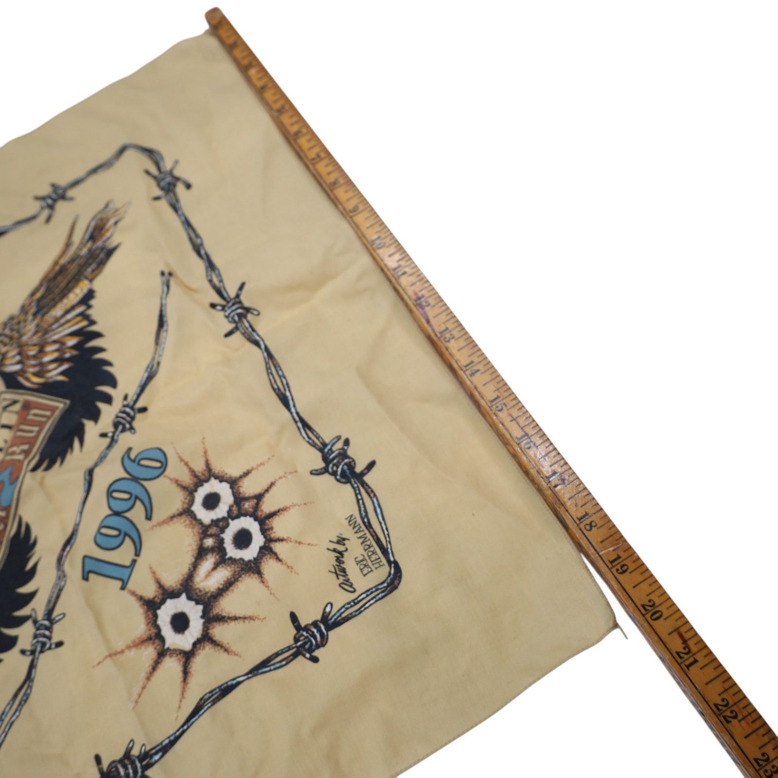 Vintage VTG 1996 Laughlin River Run Motorcycle Rally Graphic Bandana Size ONE SIZE - 5 Thumbnail