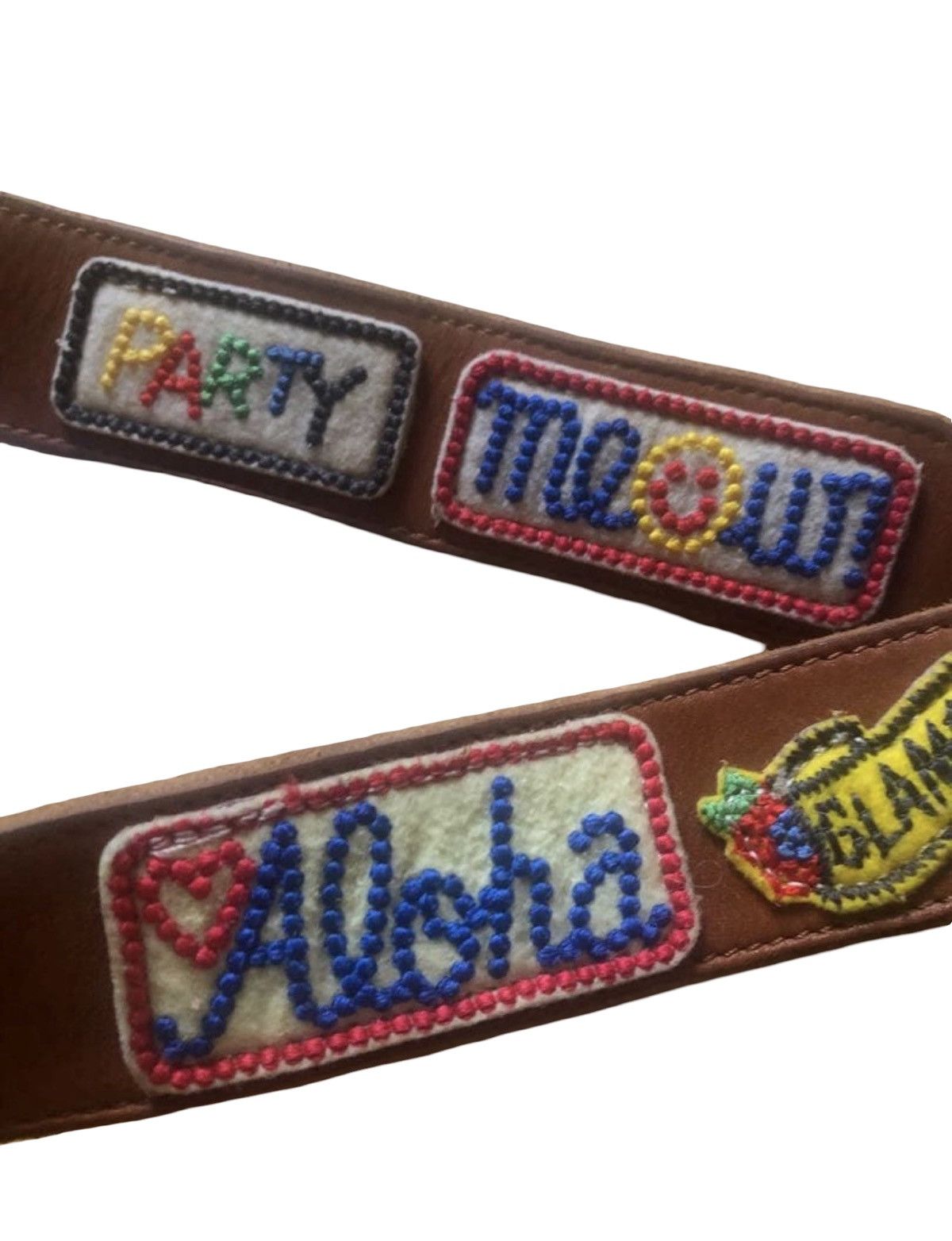 Hysteric Glamour Hysteric Glamour Archival Multi-Patch Leather D-Ring Belt Size ONE SIZE - 1 Thumbnail